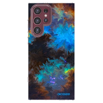 Picasee silikonový průhledný obal pro Samsung Galaxy S22 Ultra 5G - Space