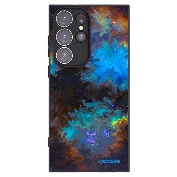 Picasee silikonový černý obal pro Samsung Galaxy S23 Ultra 5G - Space