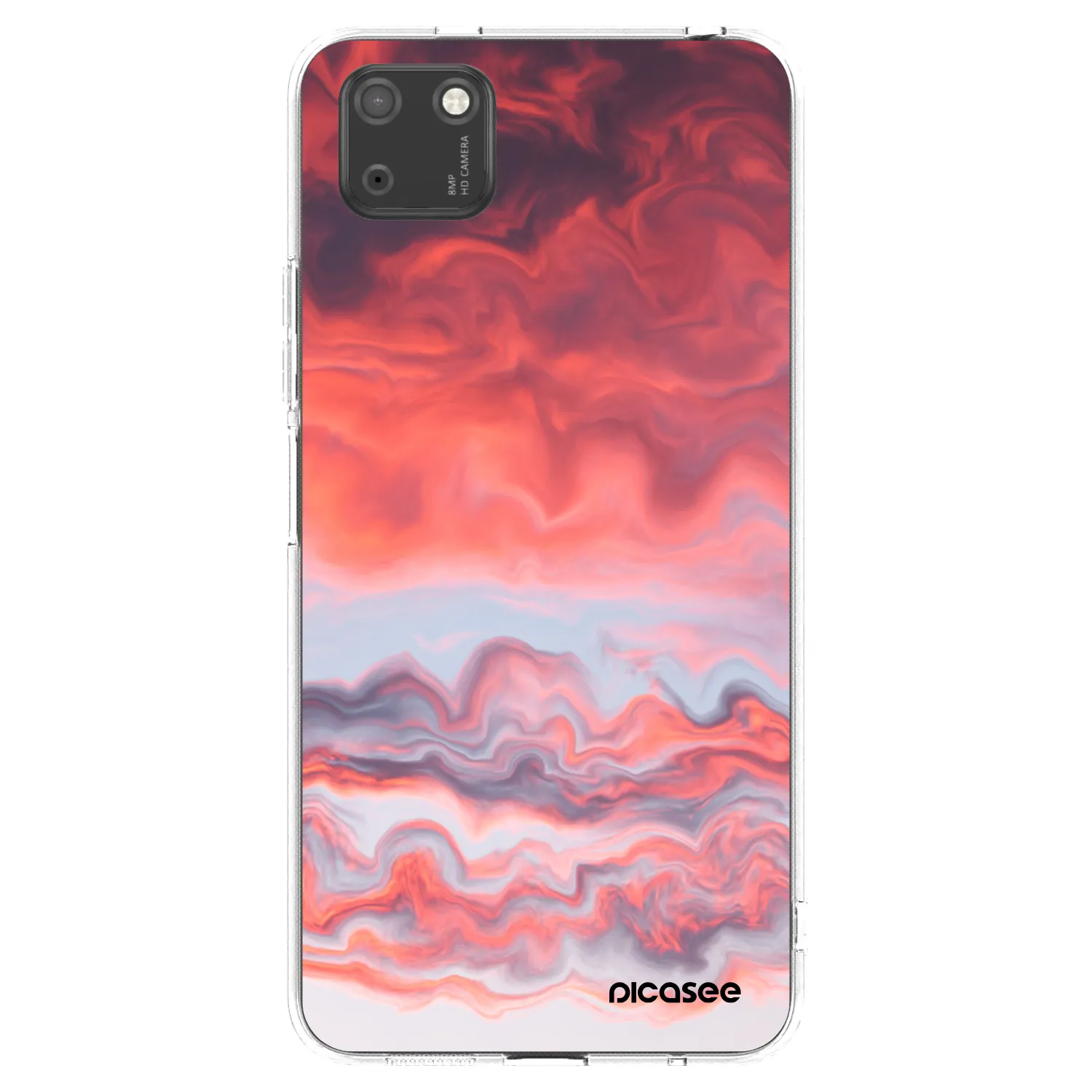 Picasee silikonový průhledný obal pro Huawei Y5P - Sunset