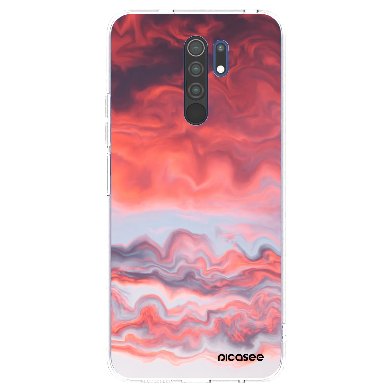 Picasee silikonový průhledný obal pro Xiaomi Redmi 9 - Sunset