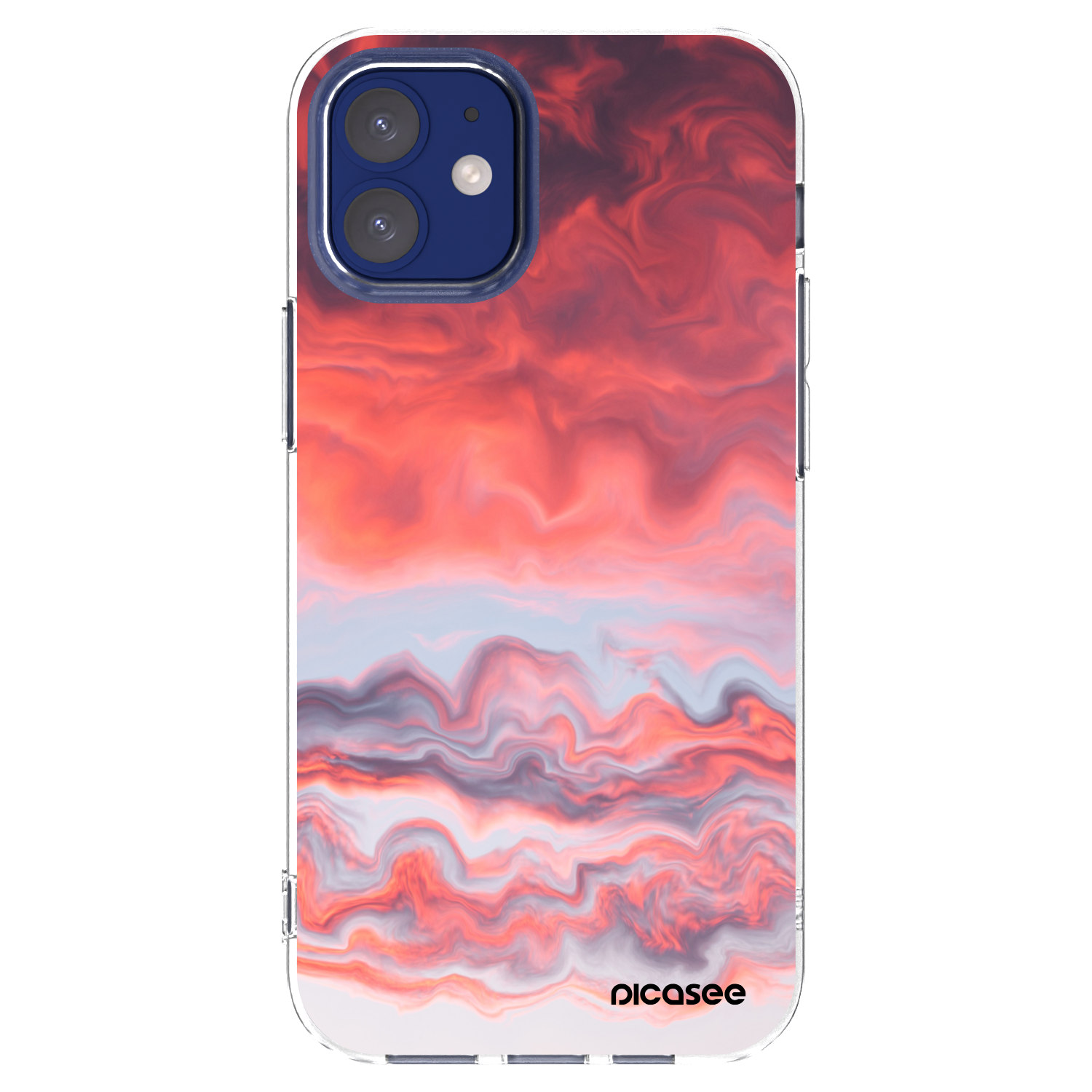 Picasee silikonový průhledný obal pro Apple iPhone 12 mini - Sunset