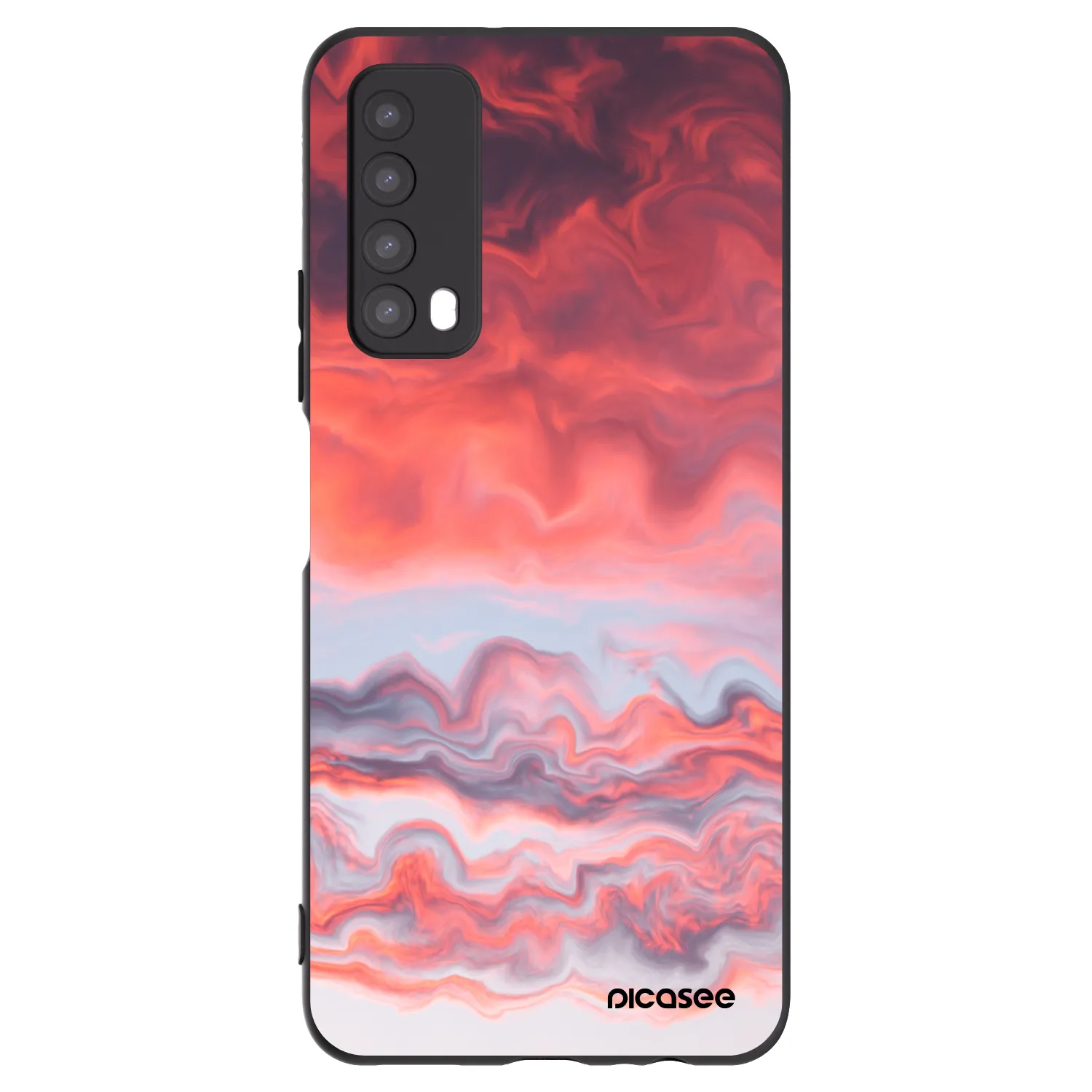 Picasee silikonový černý obal pro Huawei P Smart 2021 - Sunset