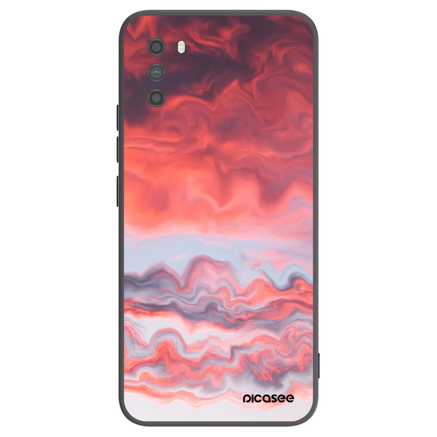 Picasee silikonový černý obal pro Xiaomi Poco M3 - Sunset