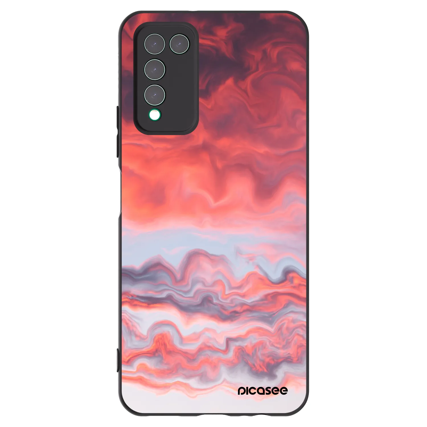 Picasee silikonový černý obal pro Honor 10X Lite - Sunset