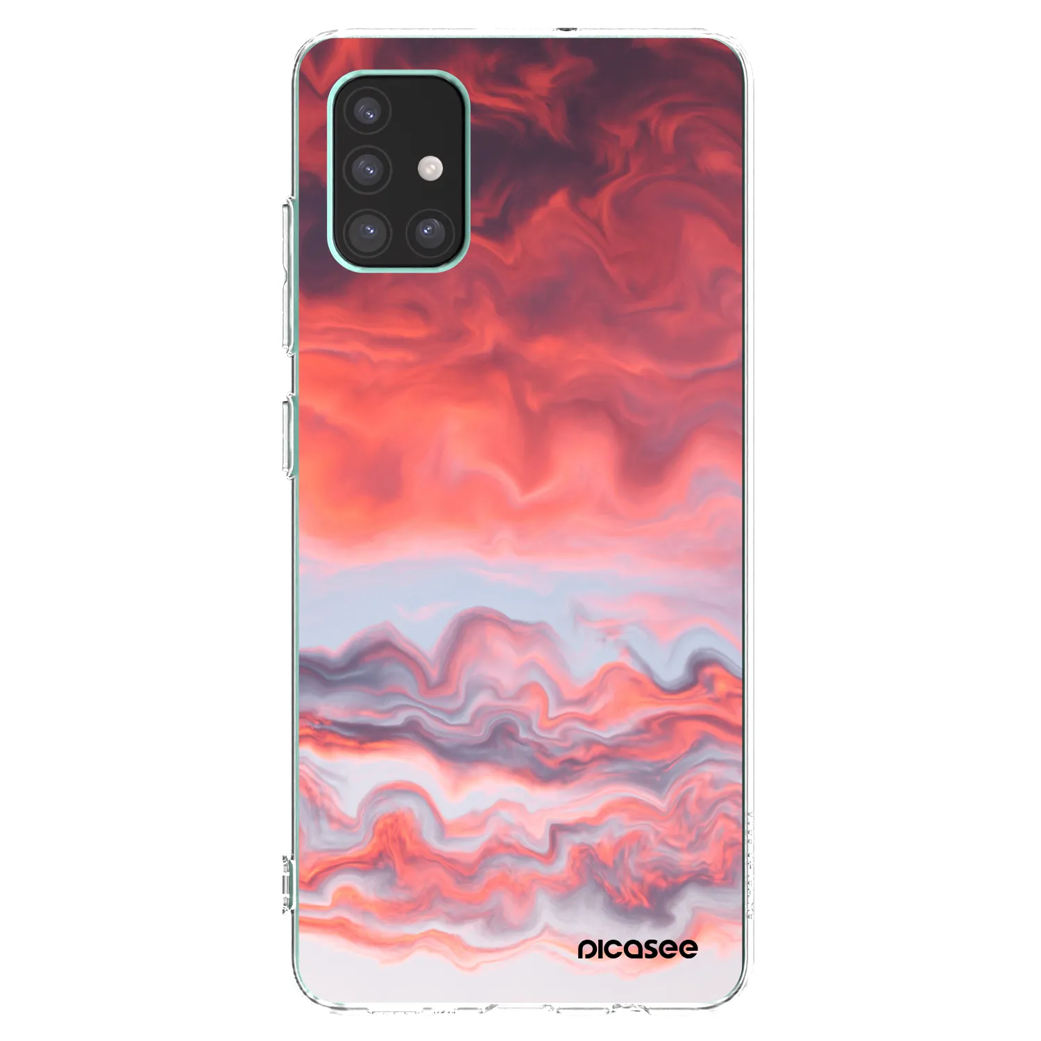 Picasee silikonový průhledný obal pro Samsung Galaxy M51 M515F - Sunset