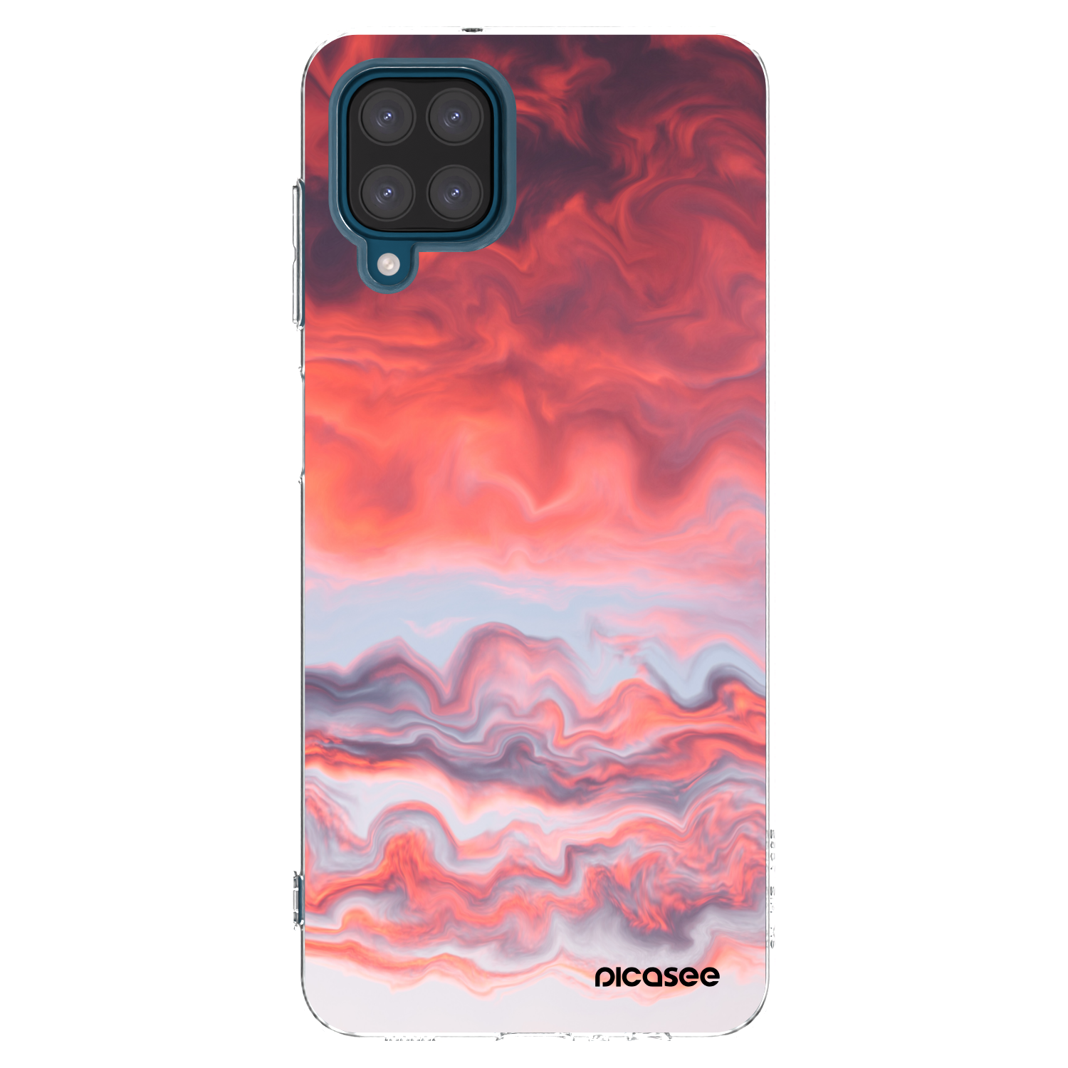 Picasee silikonový průhledný obal pro Samsung Galaxy A12 A125F - Sunset