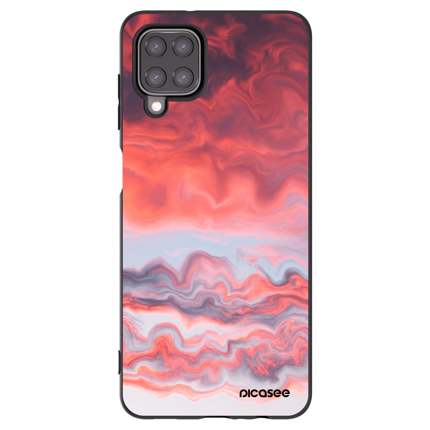 Picasee silikonový černý obal pro Samsung Galaxy A12 A125F - Sunset