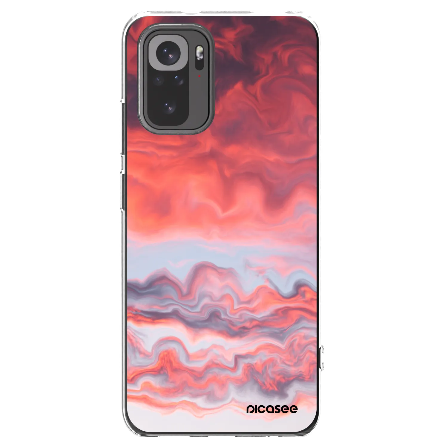 Picasee silikonový průhledný obal pro Xiaomi Redmi Note 10 - Sunset
