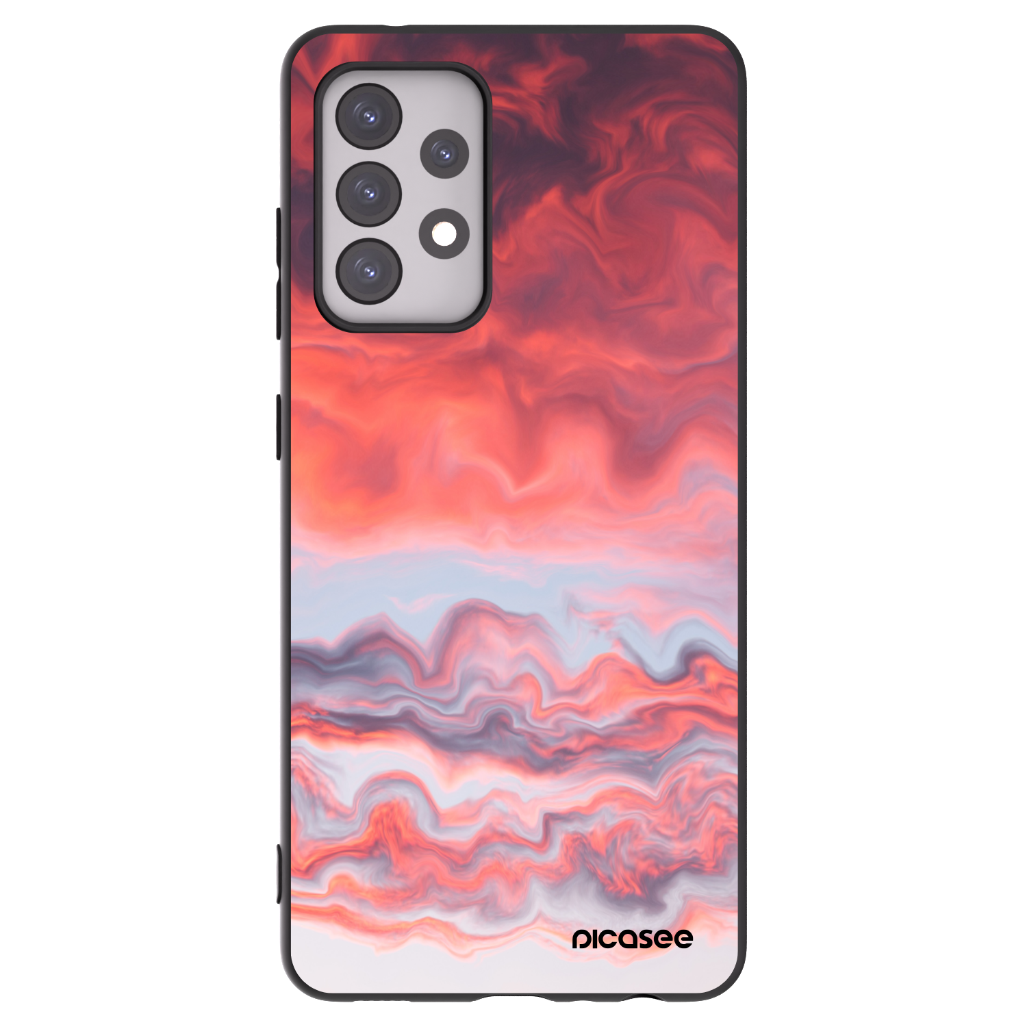 Picasee silikonový černý obal pro Samsung Galaxy A52 5G A525F - Sunset