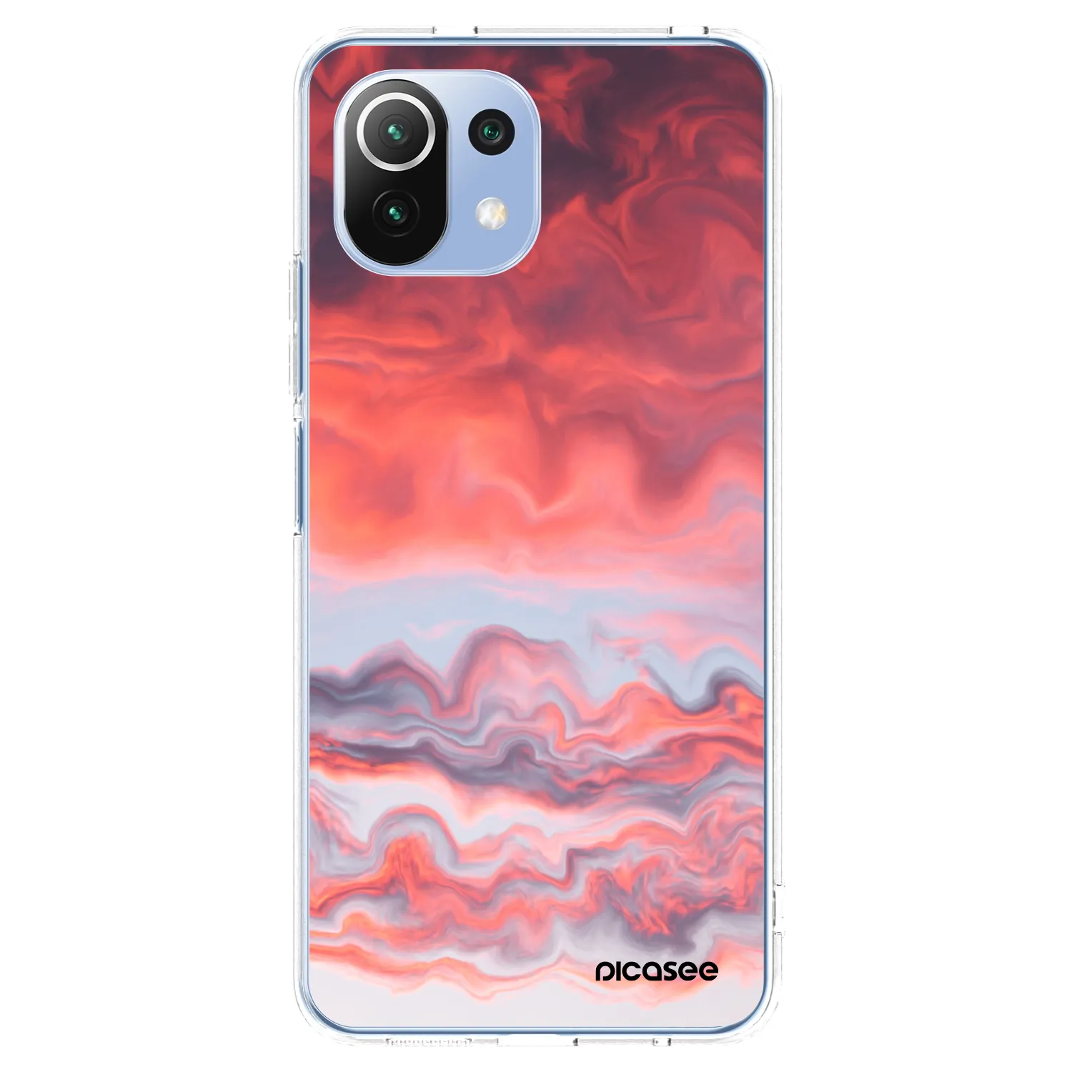 Picasee silikonový průhledný obal pro Xiaomi Mi 11 Lite - Sunset