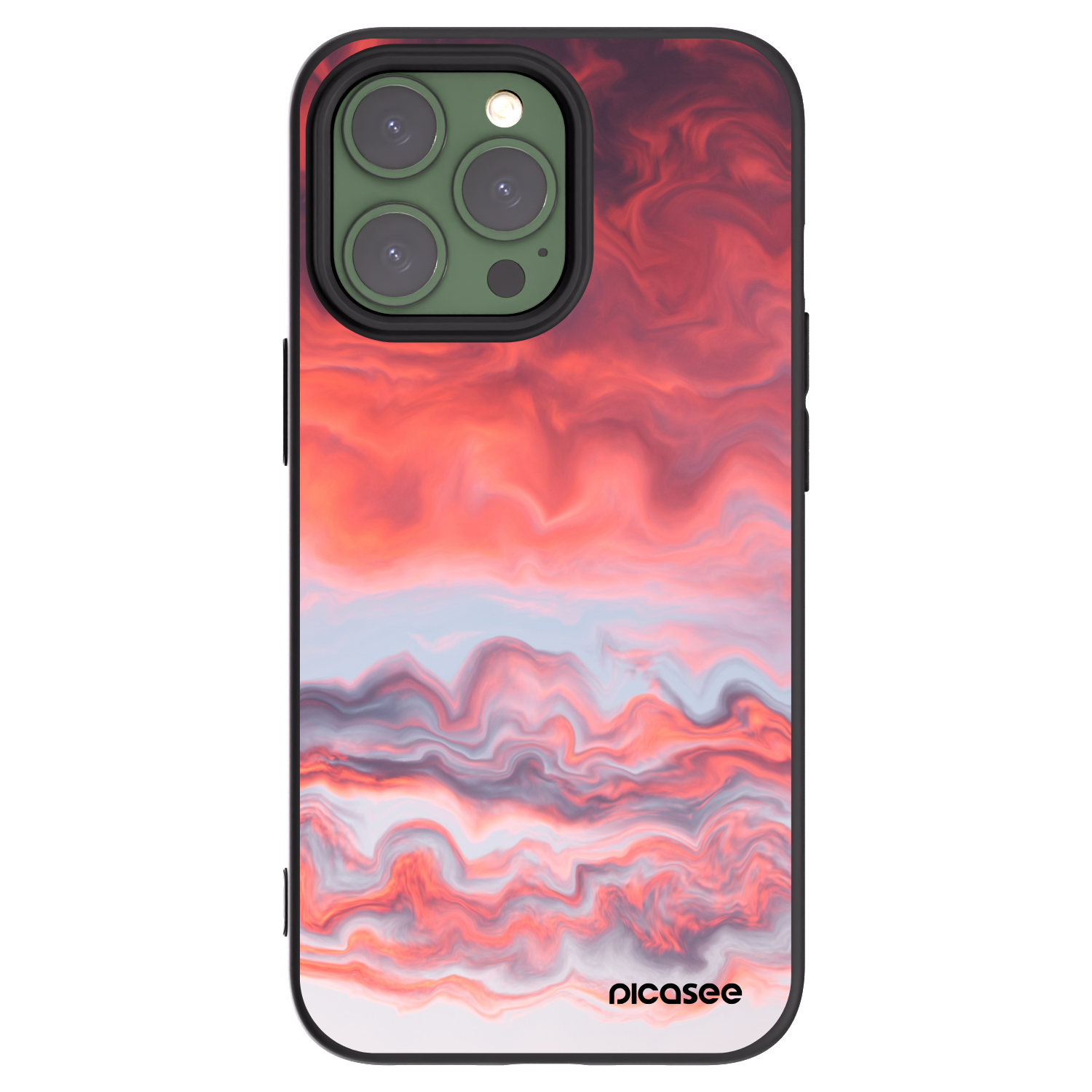 Picasee silikonový černý obal pro Apple iPhone 13 Pro - Sunset