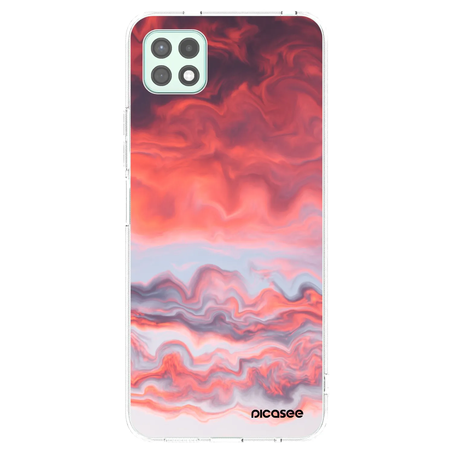 Picasee silikonový průhledný obal pro Samsung Galaxy A22 A226B 5G - Sunset