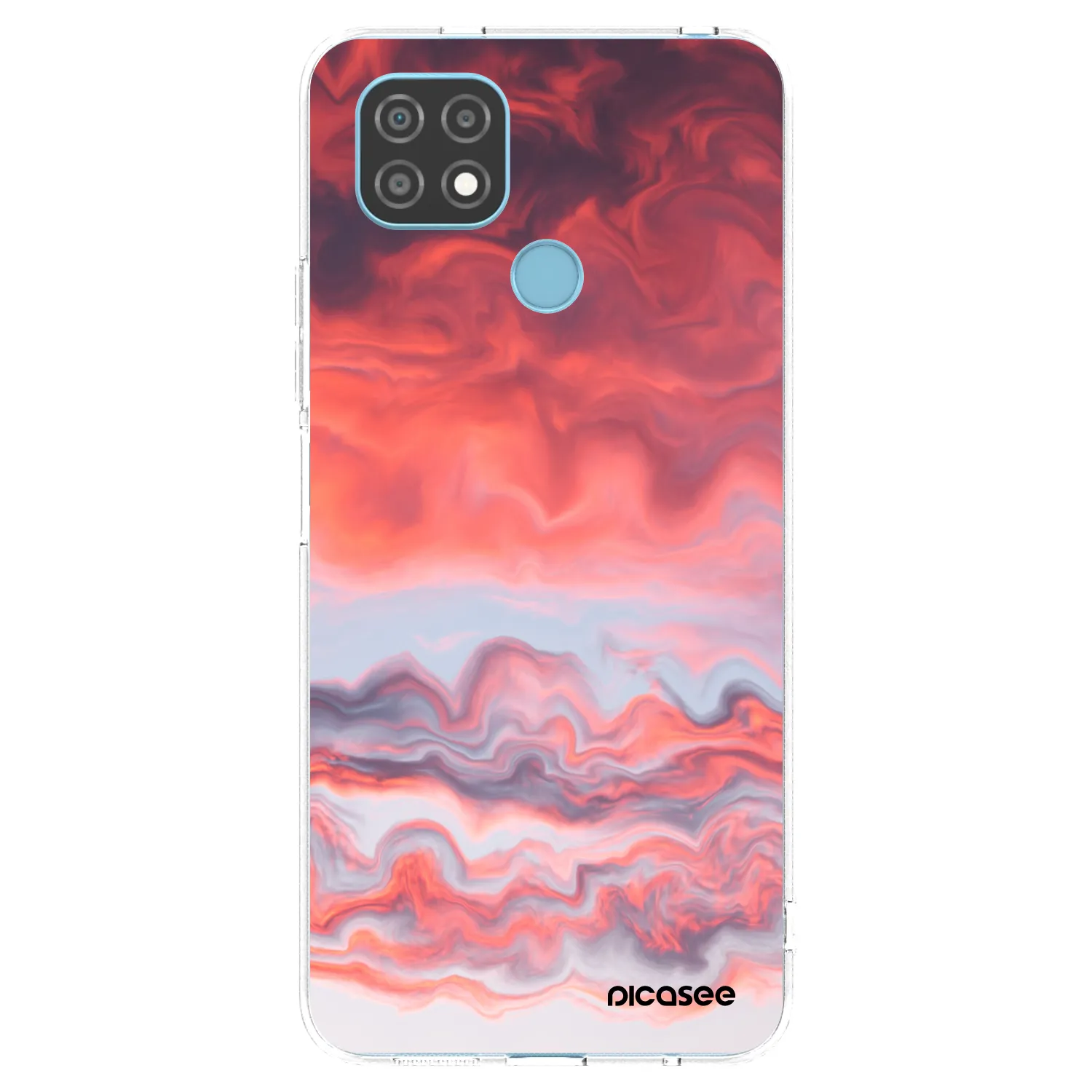 Picasee silikonový průhledný obal pro Realme C21 - Sunset