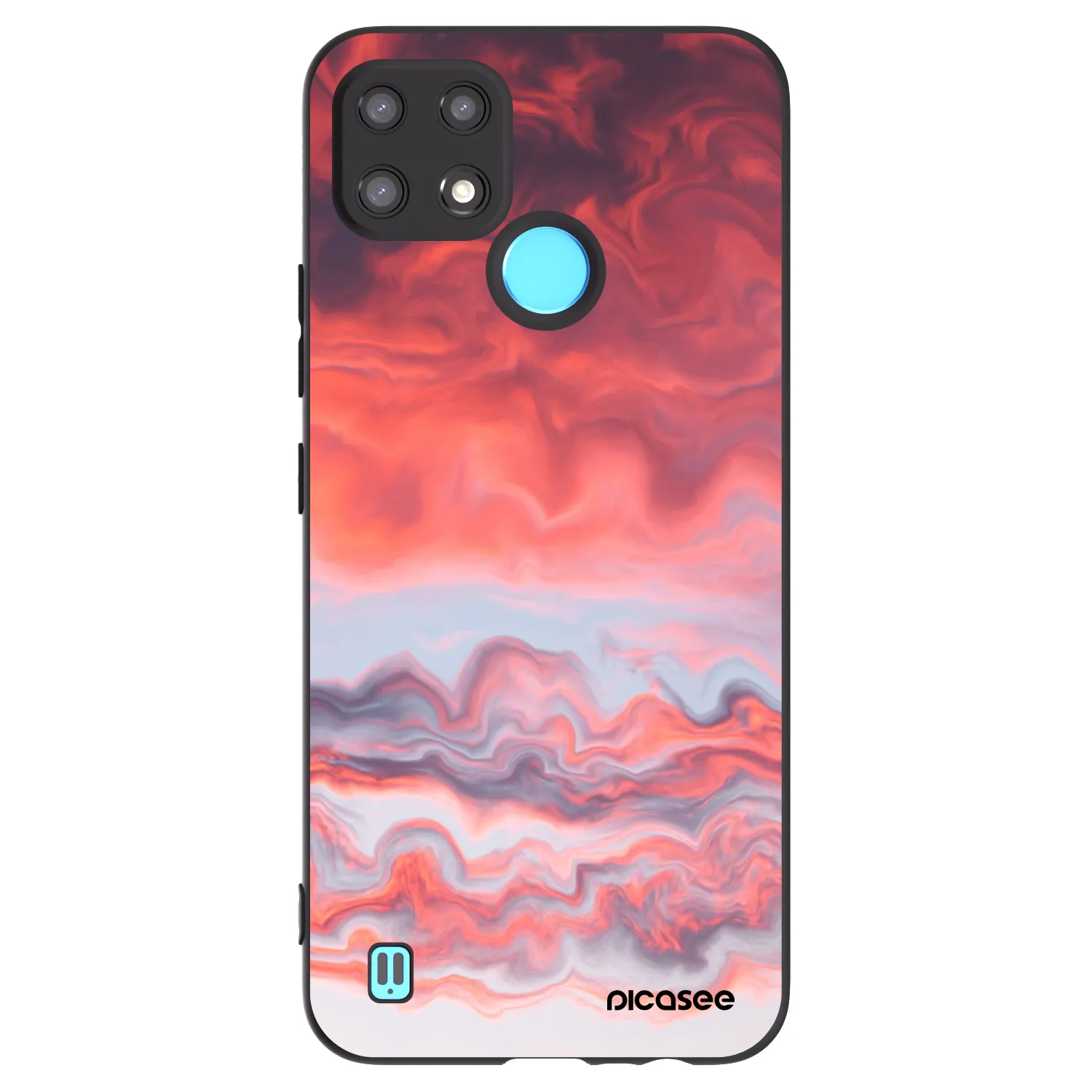 Picasee silikonový černý obal pro Realme C21 - Sunset