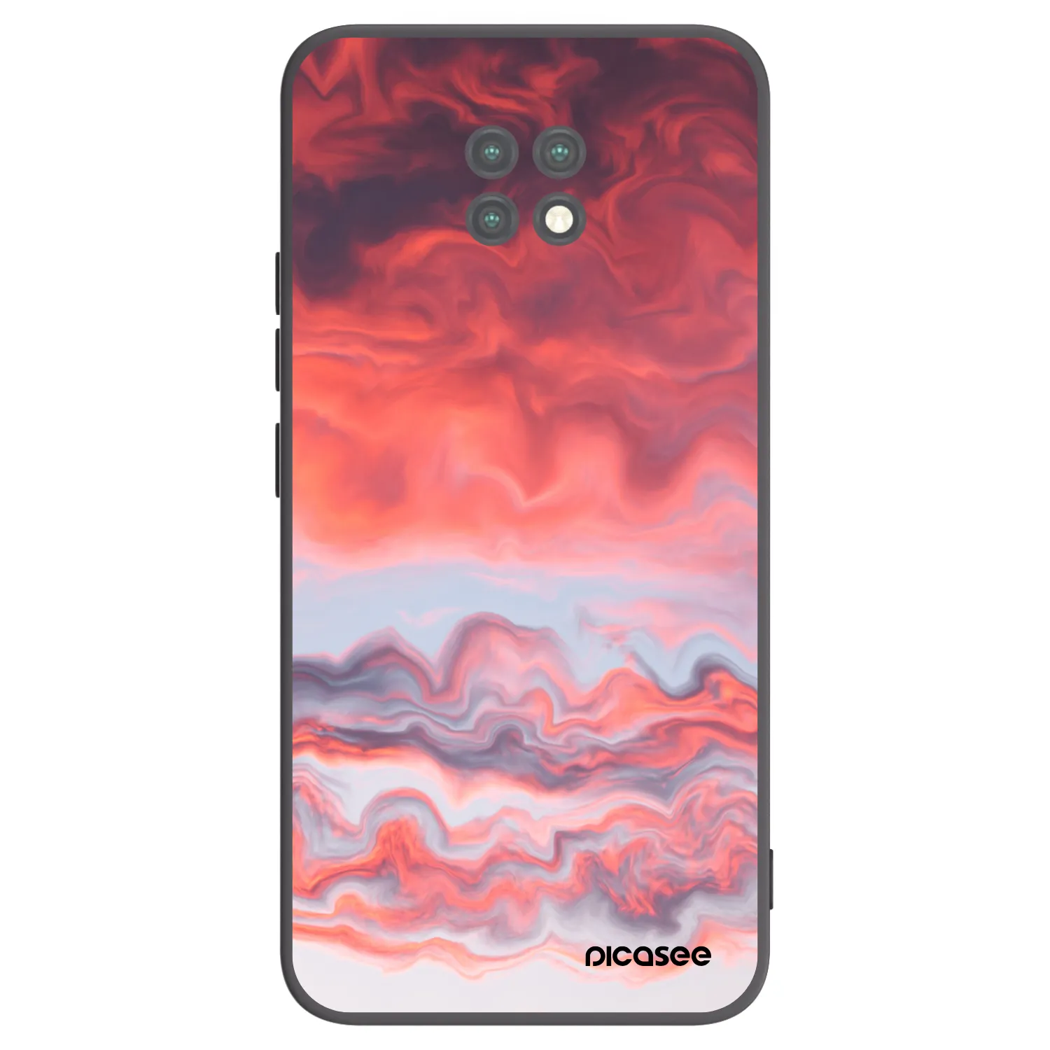 Picasee silikonový černý obal pro Xiaomi Redmi Note 9T - Sunset