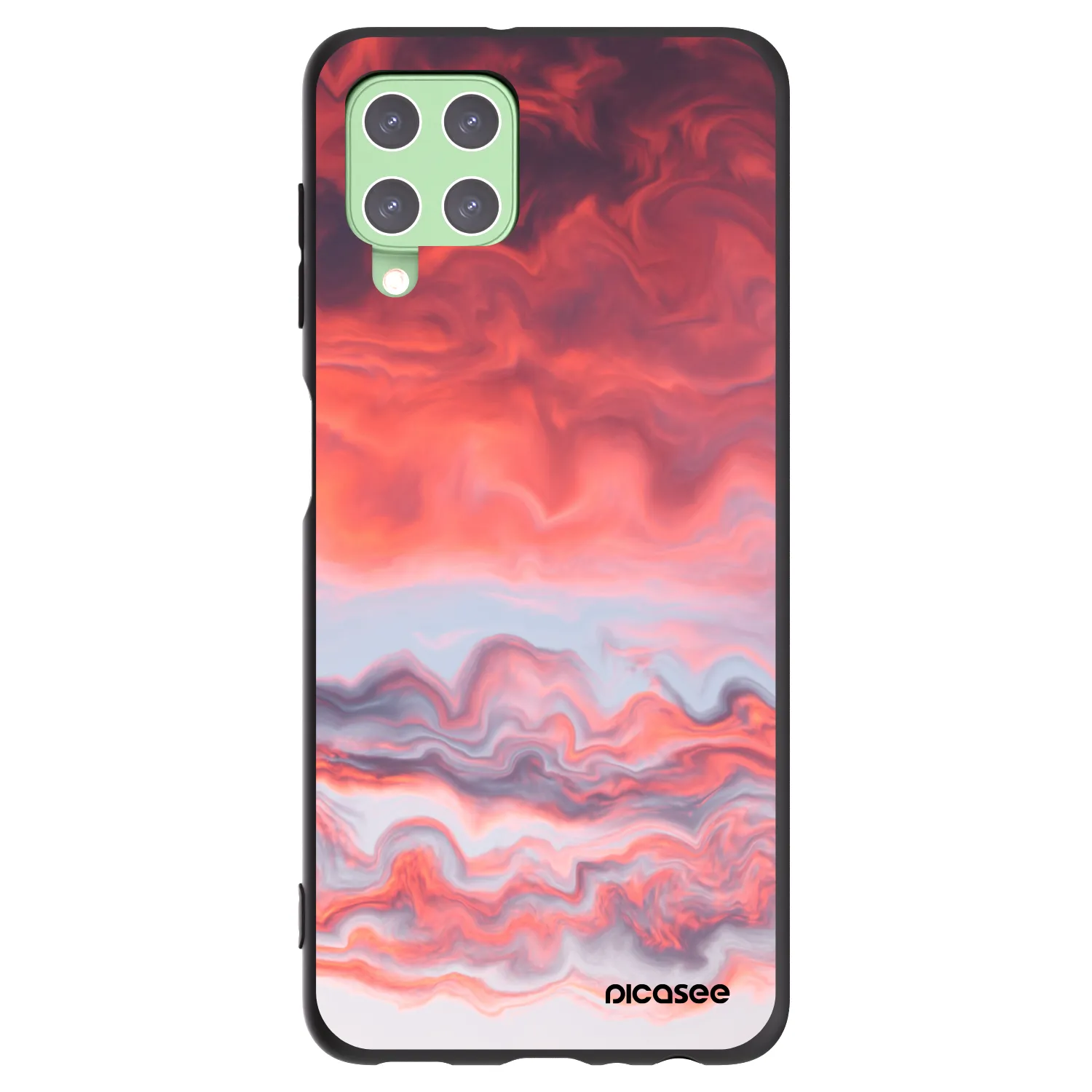 Picasee silikonový černý obal pro Samsung Galaxy A22 A225F 4G - Sunset