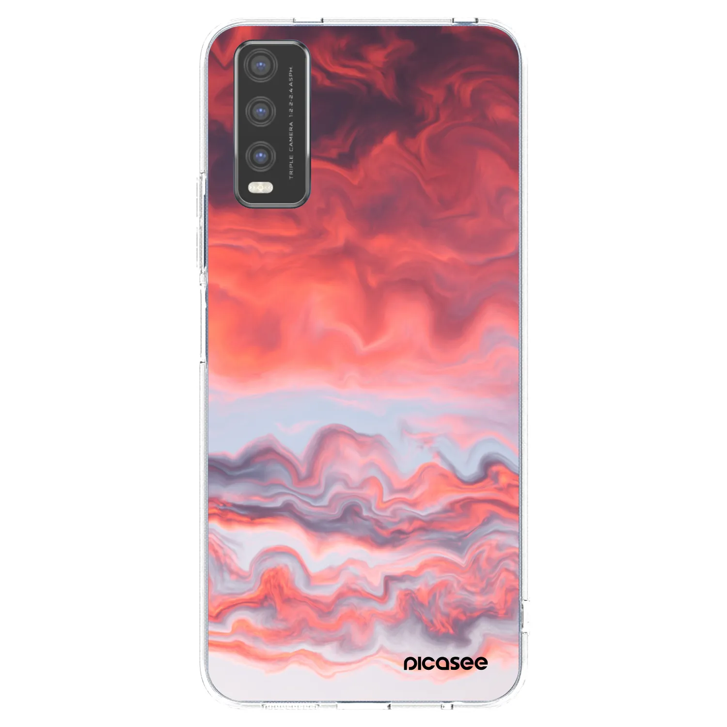 Picasee silikonový průhledný obal pro Vivo Y20s - Sunset