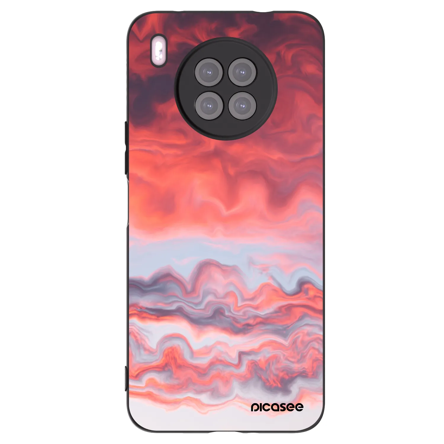 Picasee silikonový černý obal pro Huawei Nova 8i - Sunset