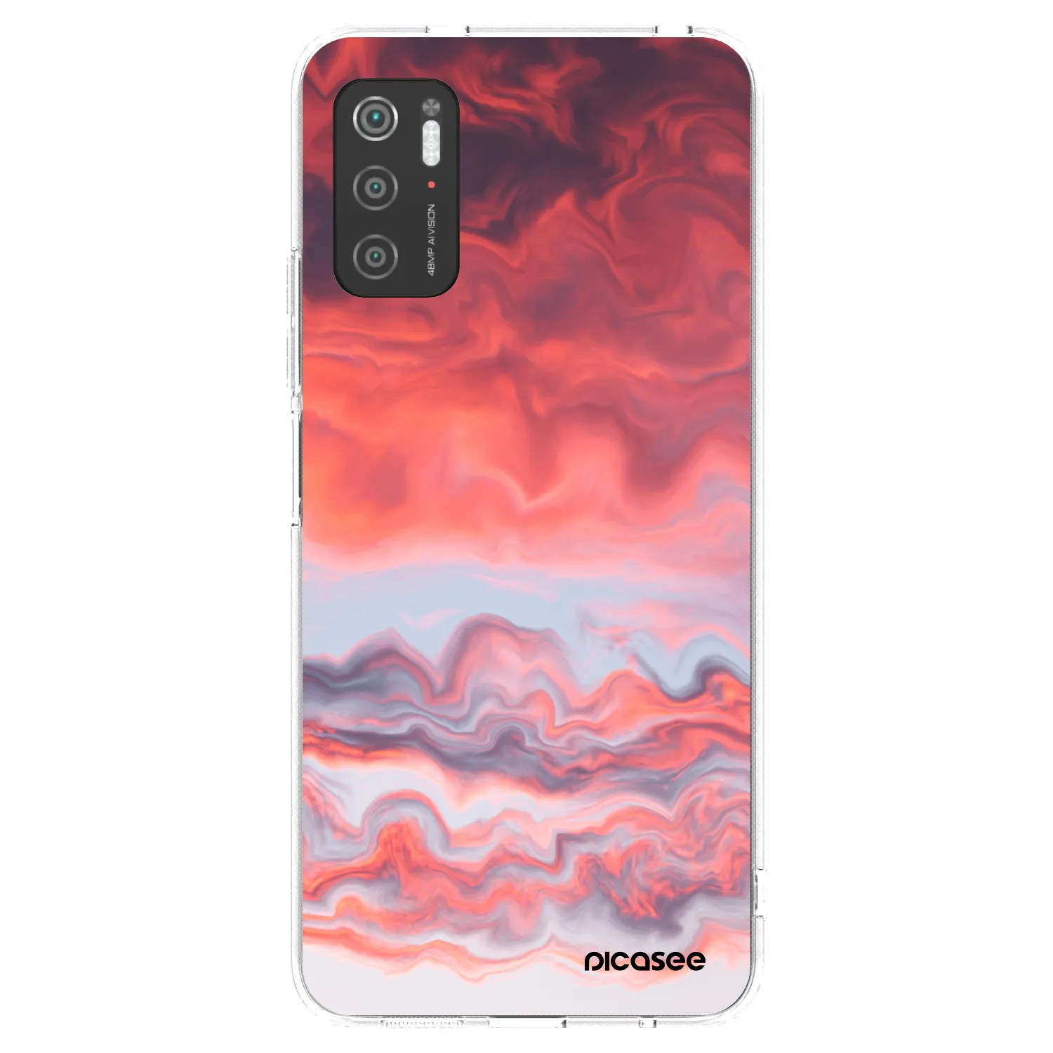 Picasee silikonový průhledný obal pro Xiaomi Poco M3 Pro 5G - Sunset