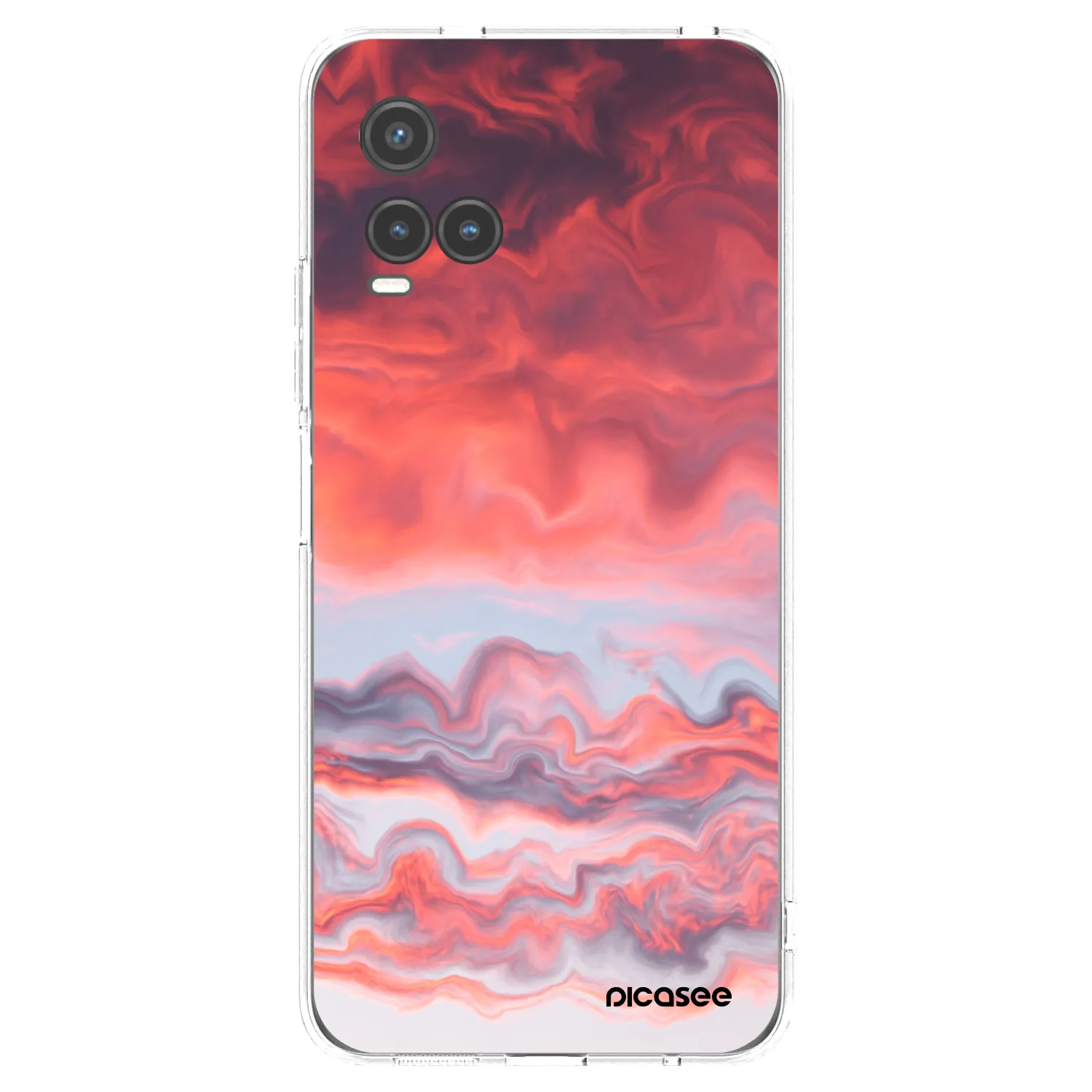 Picasee silikonový průhledný obal pro Vivo Y33s - Sunset