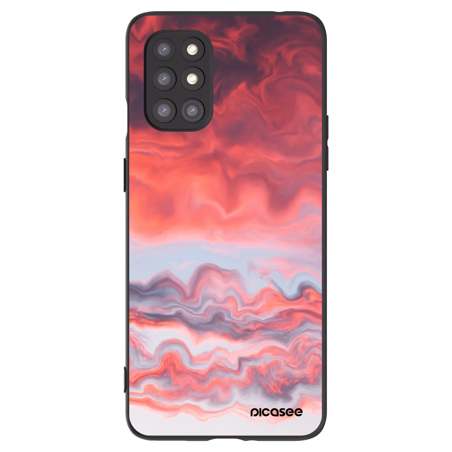 Picasee silikonový černý obal pro OnePlus 8T - Sunset