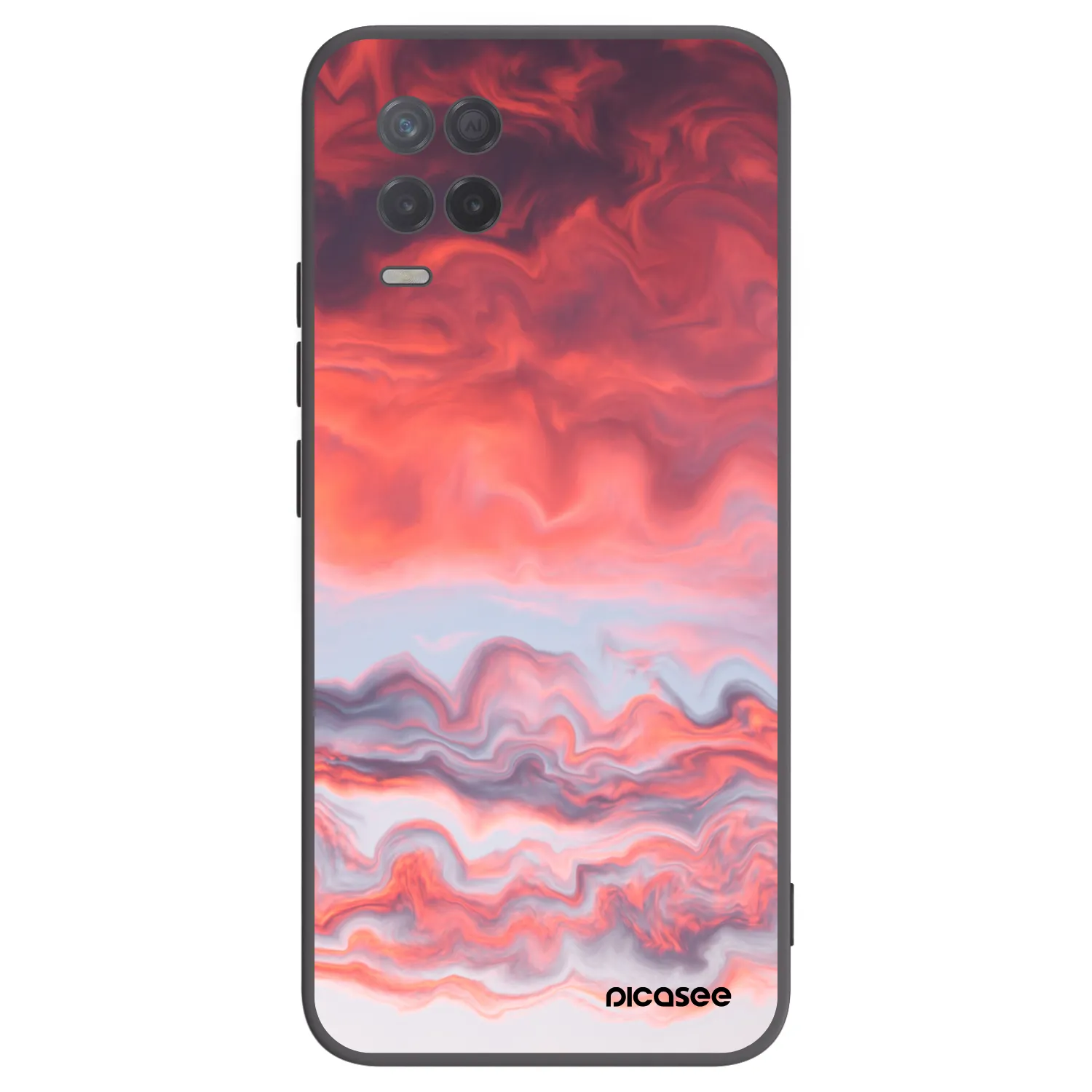 Picasee silikonový černý obal pro Realme 8 5G - Sunset