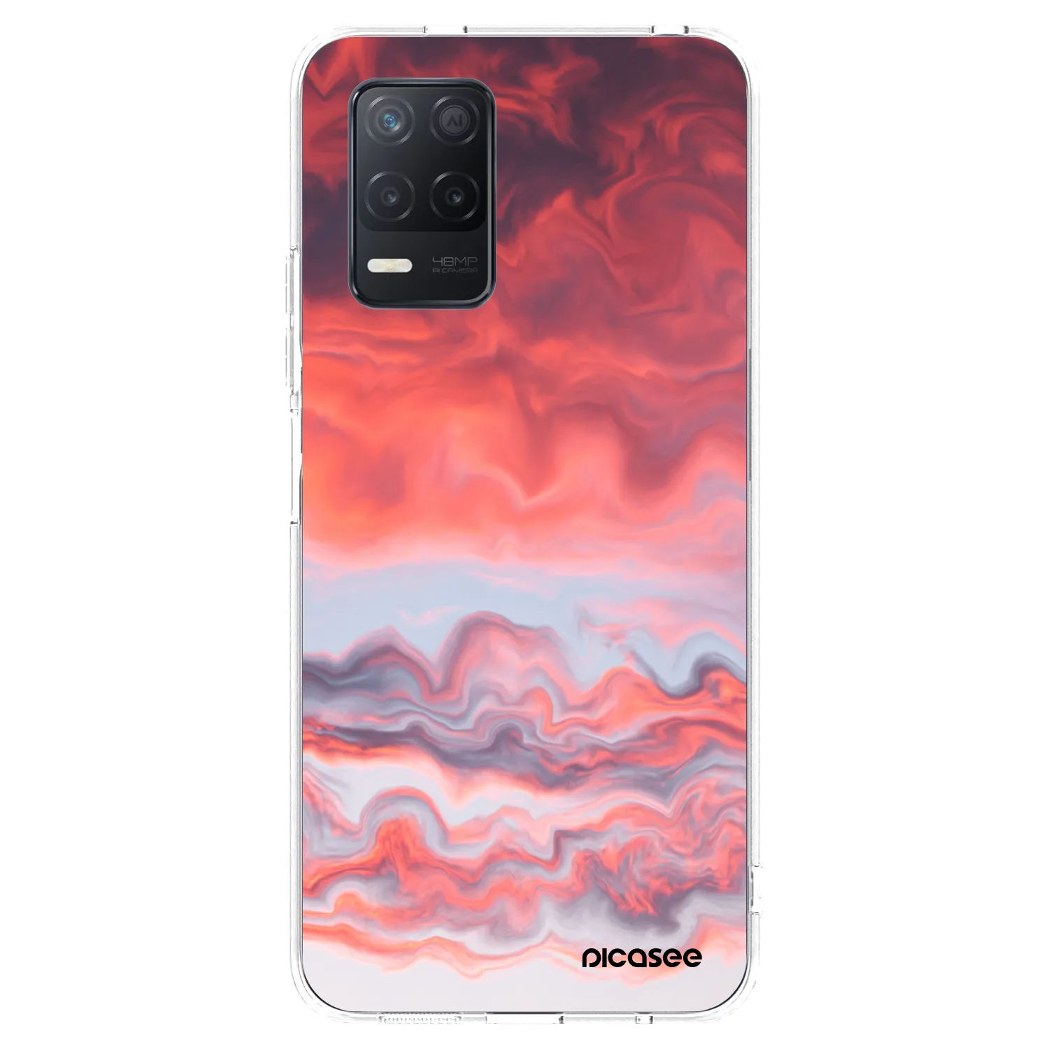 Picasee silikonový průhledný obal pro Realme 8 5G - Sunset