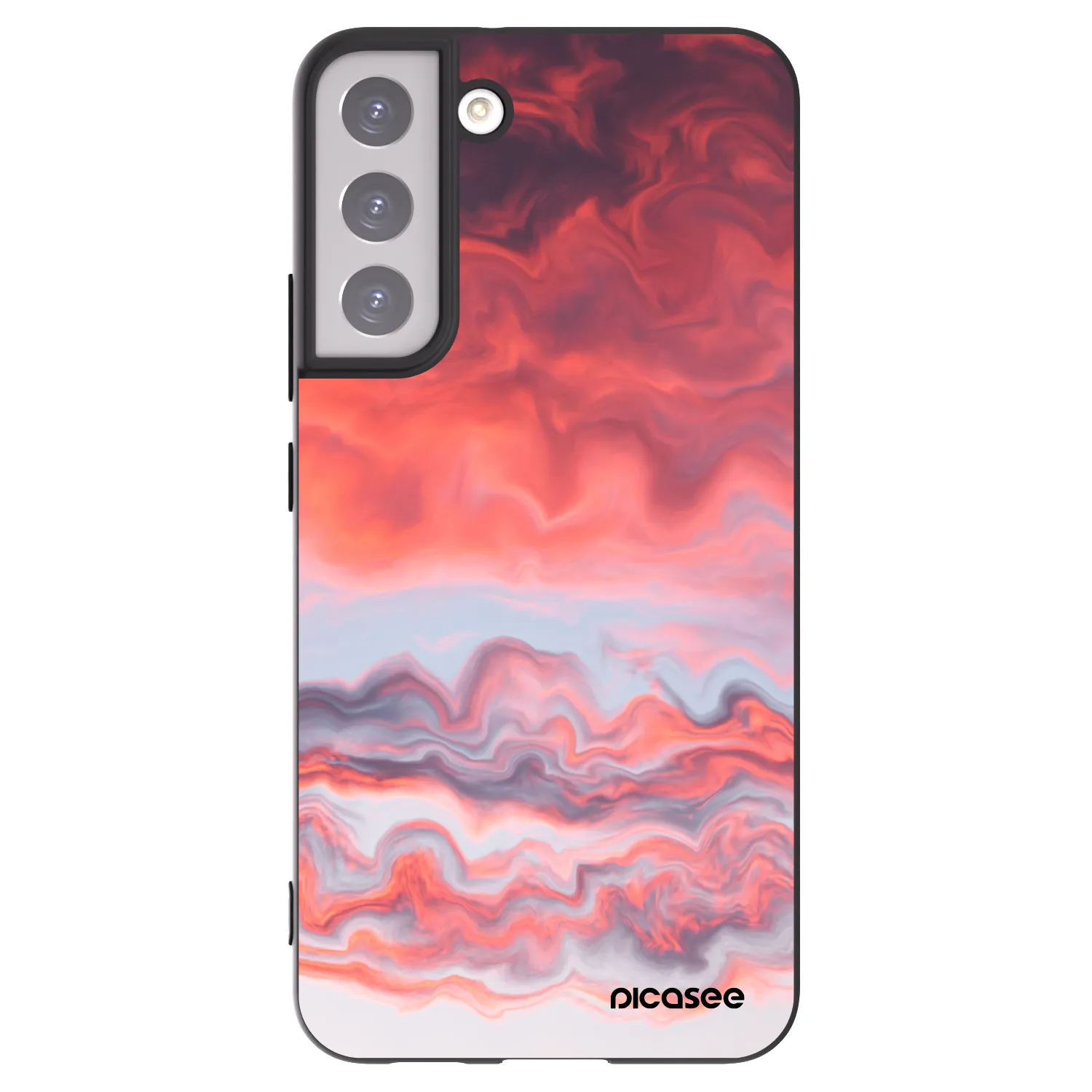 Picasee silikonový černý obal pro Samsung Galaxy S22+ 5G - Sunset