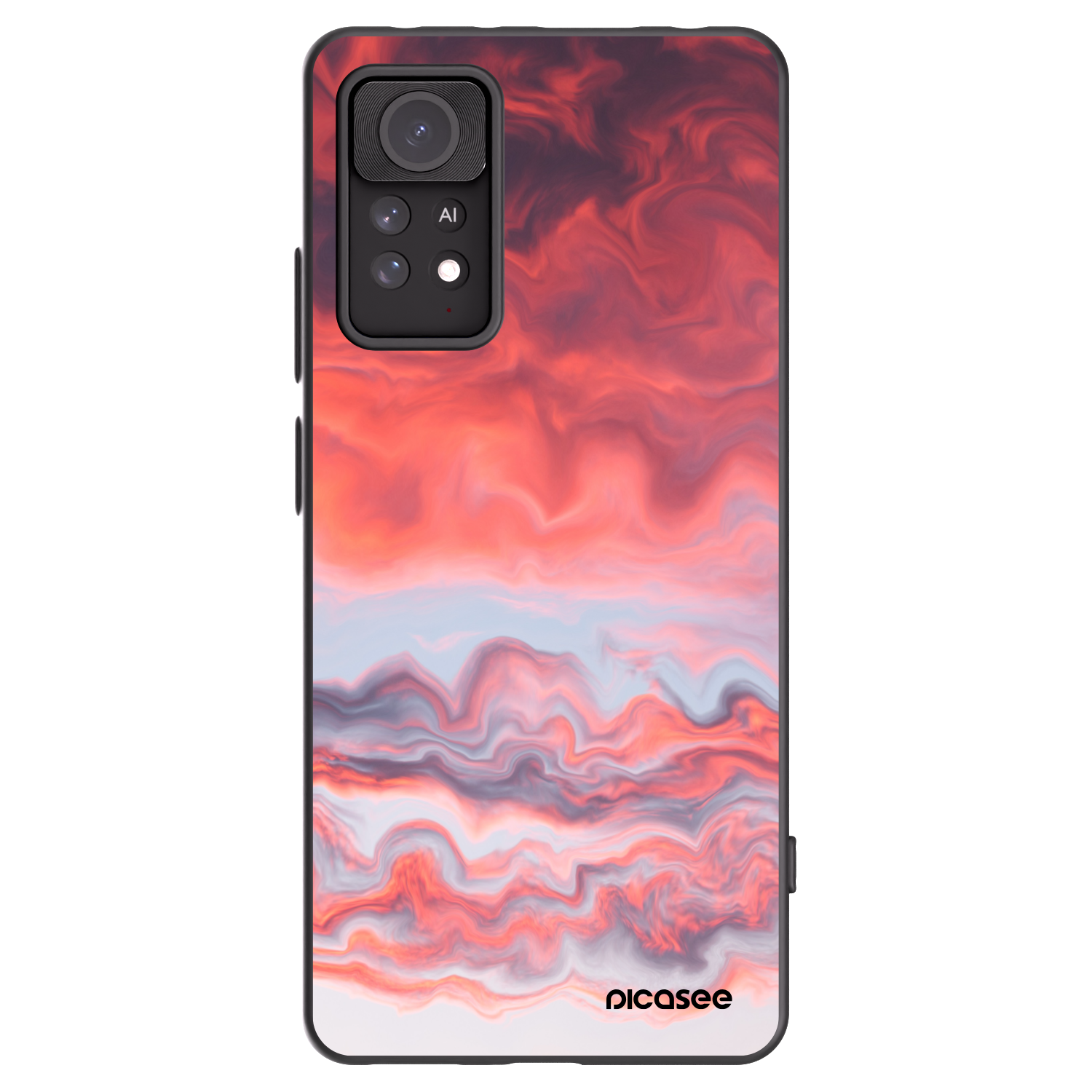 Picasee silikonový černý obal pro Xiaomi Redmi Note 11 Pro - Sunset
