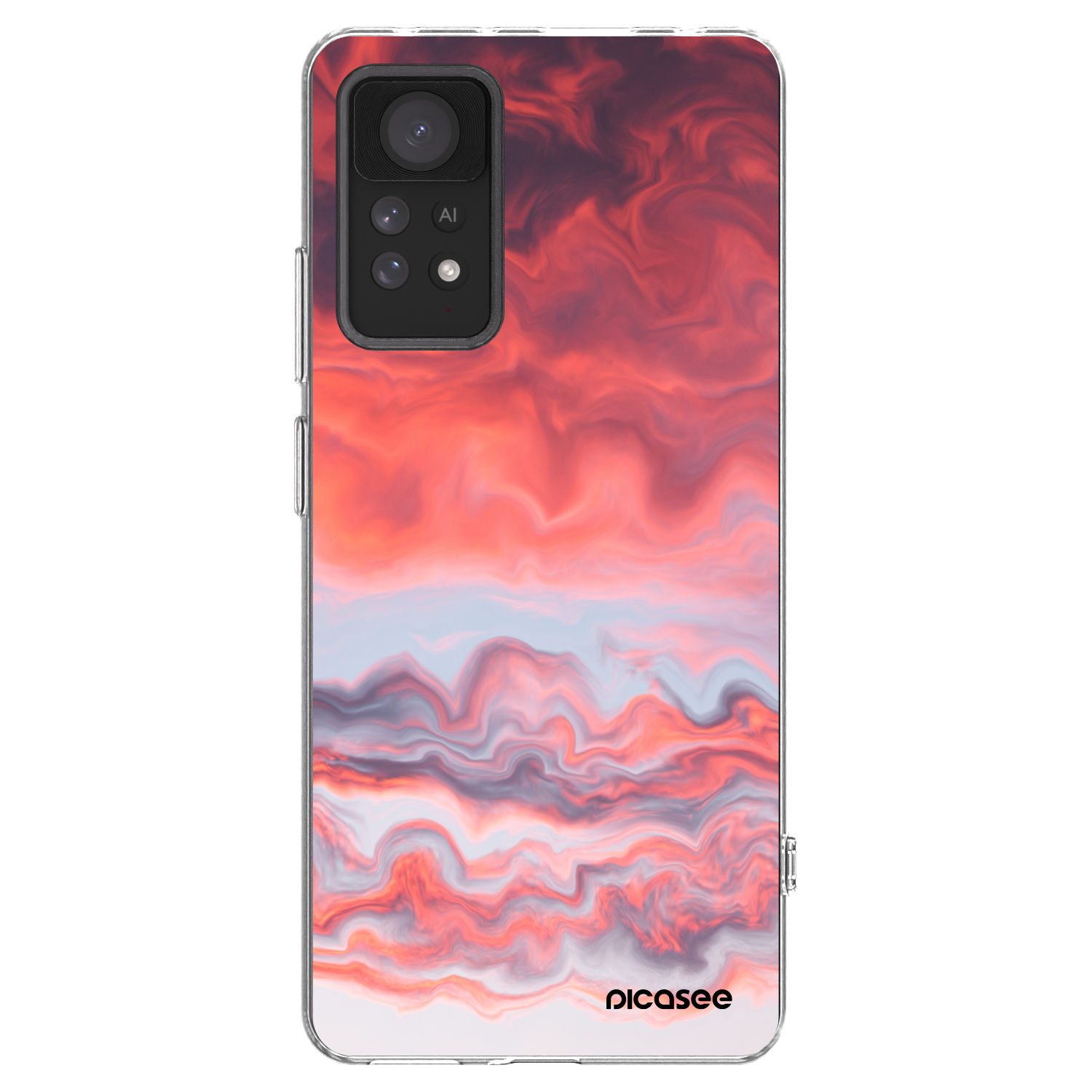 Picasee silikonový průhledný obal pro Xiaomi Redmi Note 11 Pro - Sunset
