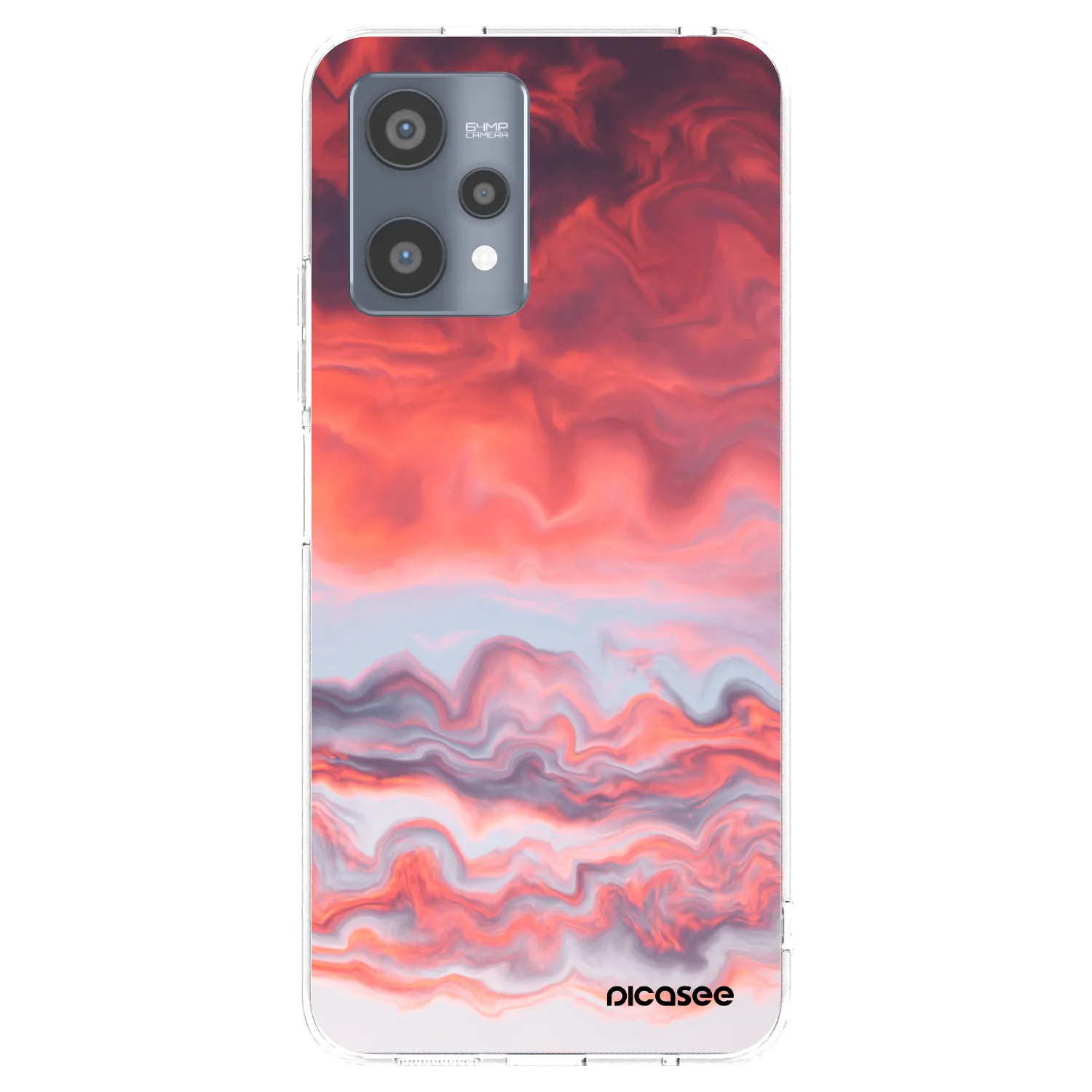 Picasee silikonový průhledný obal pro Realme 9 Pro 5G - Sunset
