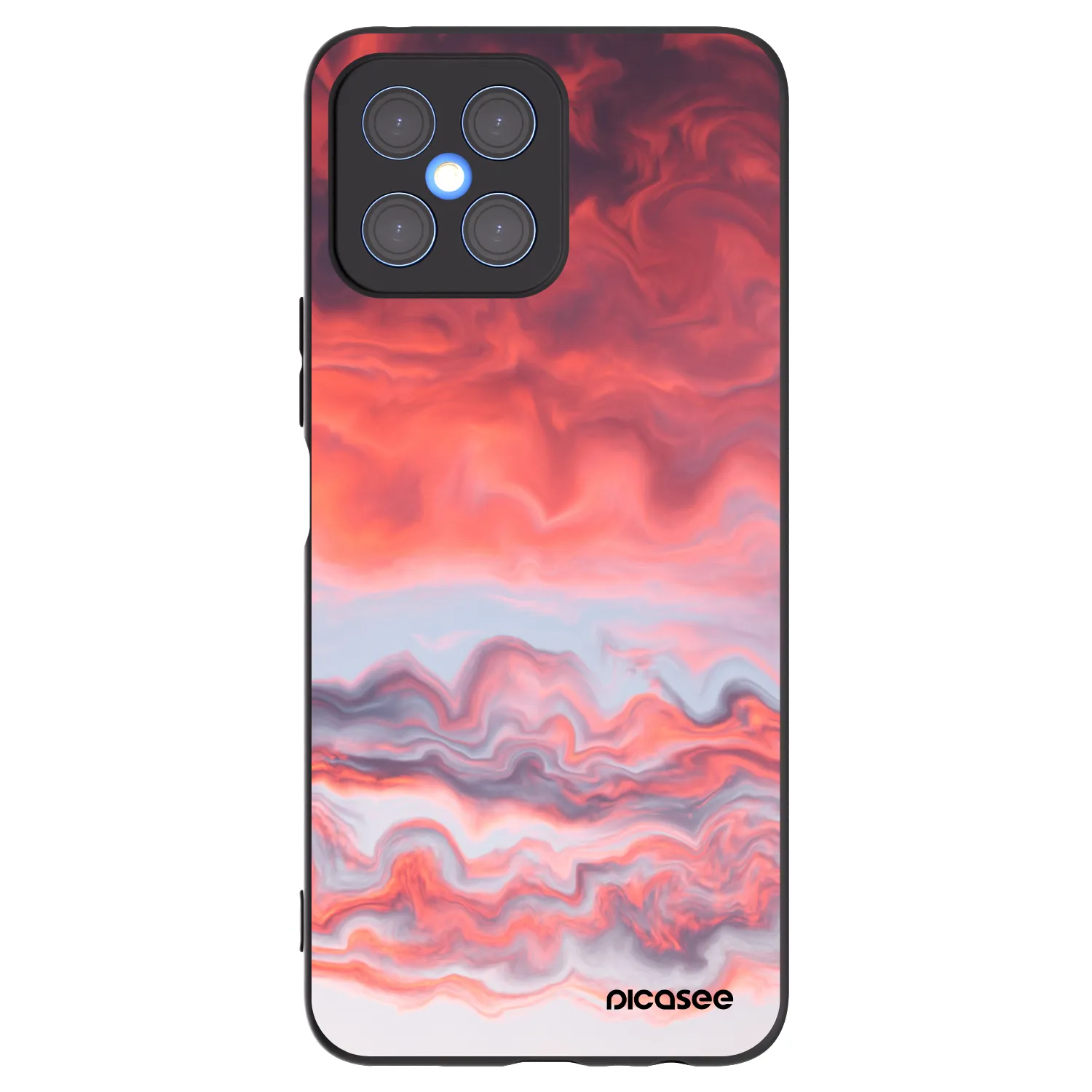 Picasee silikonový černý obal pro Honor X8 4G - Sunset