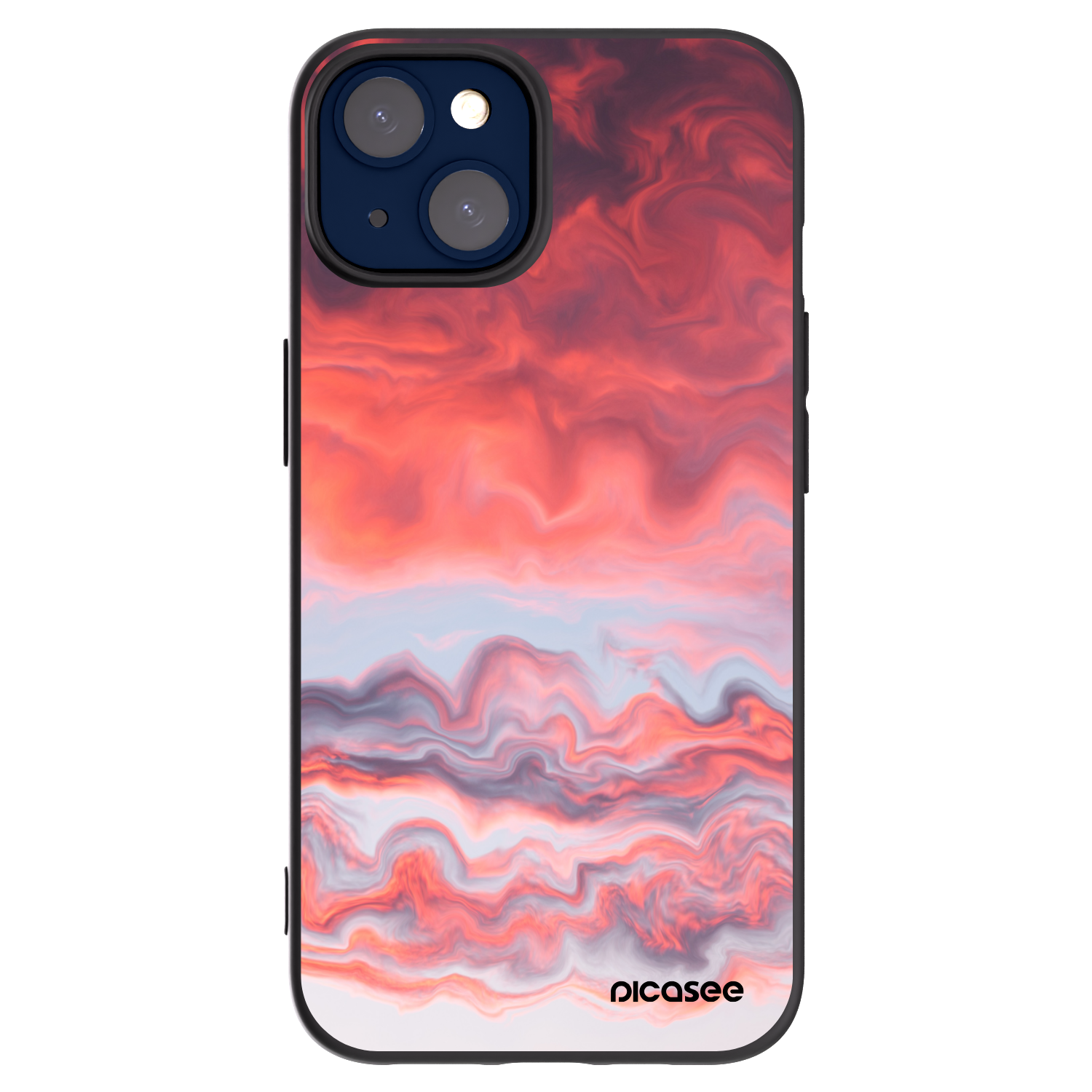 Picasee silikonový černý obal pro Apple iPhone 14 - Sunset