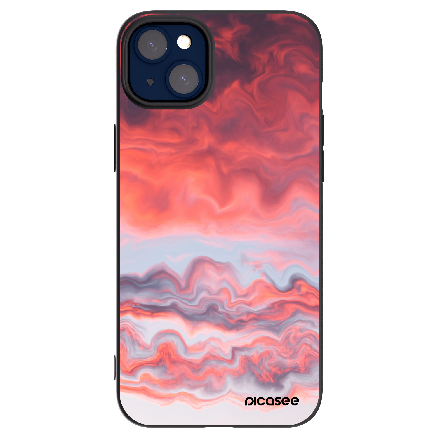 Picasee silikonový černý obal pro Apple iPhone 14 Plus - Sunset