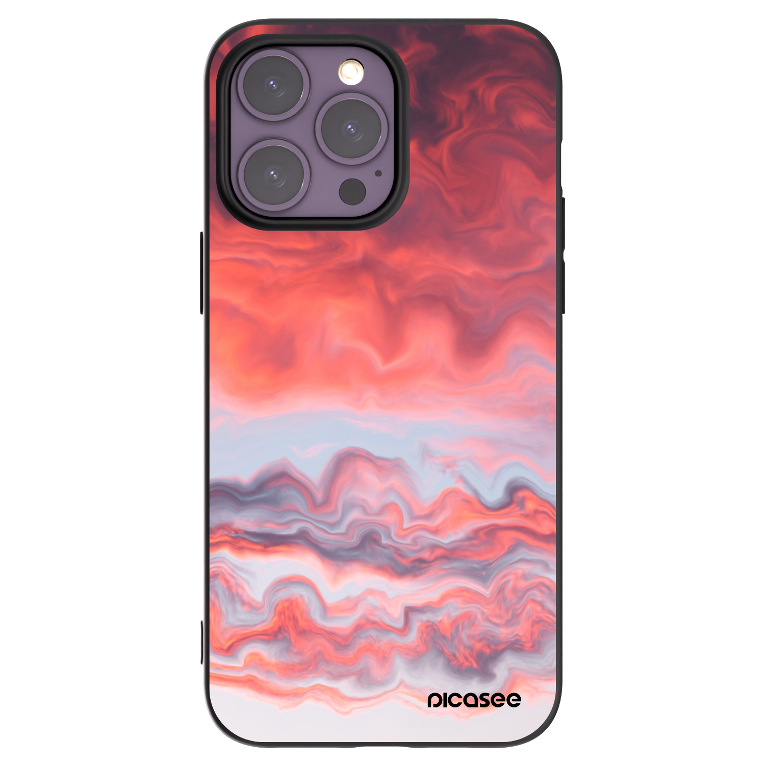 Picasee silikonový černý obal pro Apple iPhone 14 Pro Max - Sunset