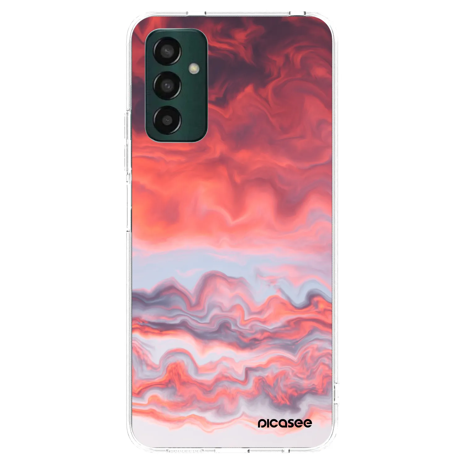 Picasee silikonový průhledný obal pro Samsung Galaxy M13 M135F - Sunset