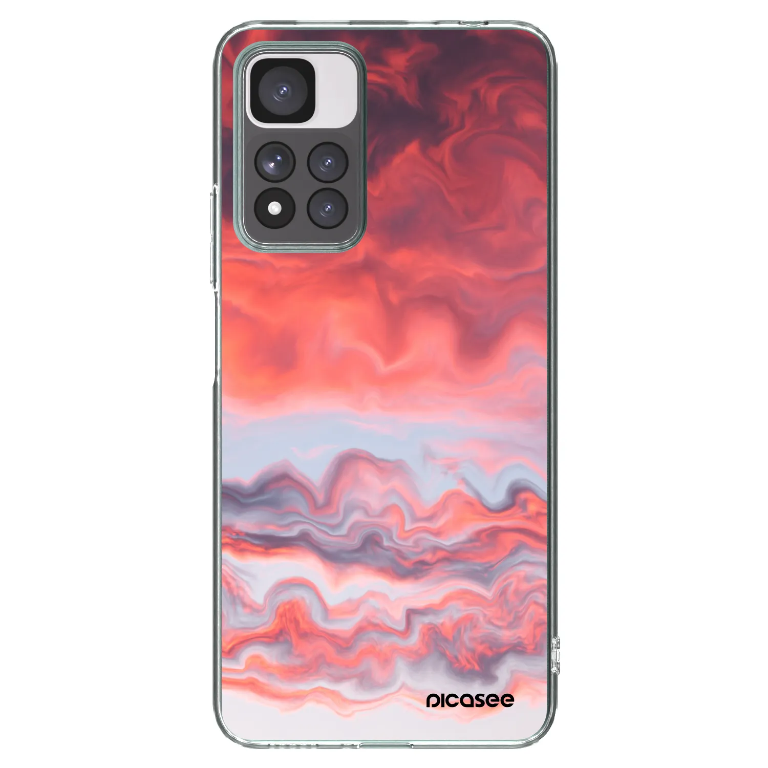 Picasee silikonový průhledný obal pro Xiaomi Redmi Note 11 Pro+ 5G - Sunset