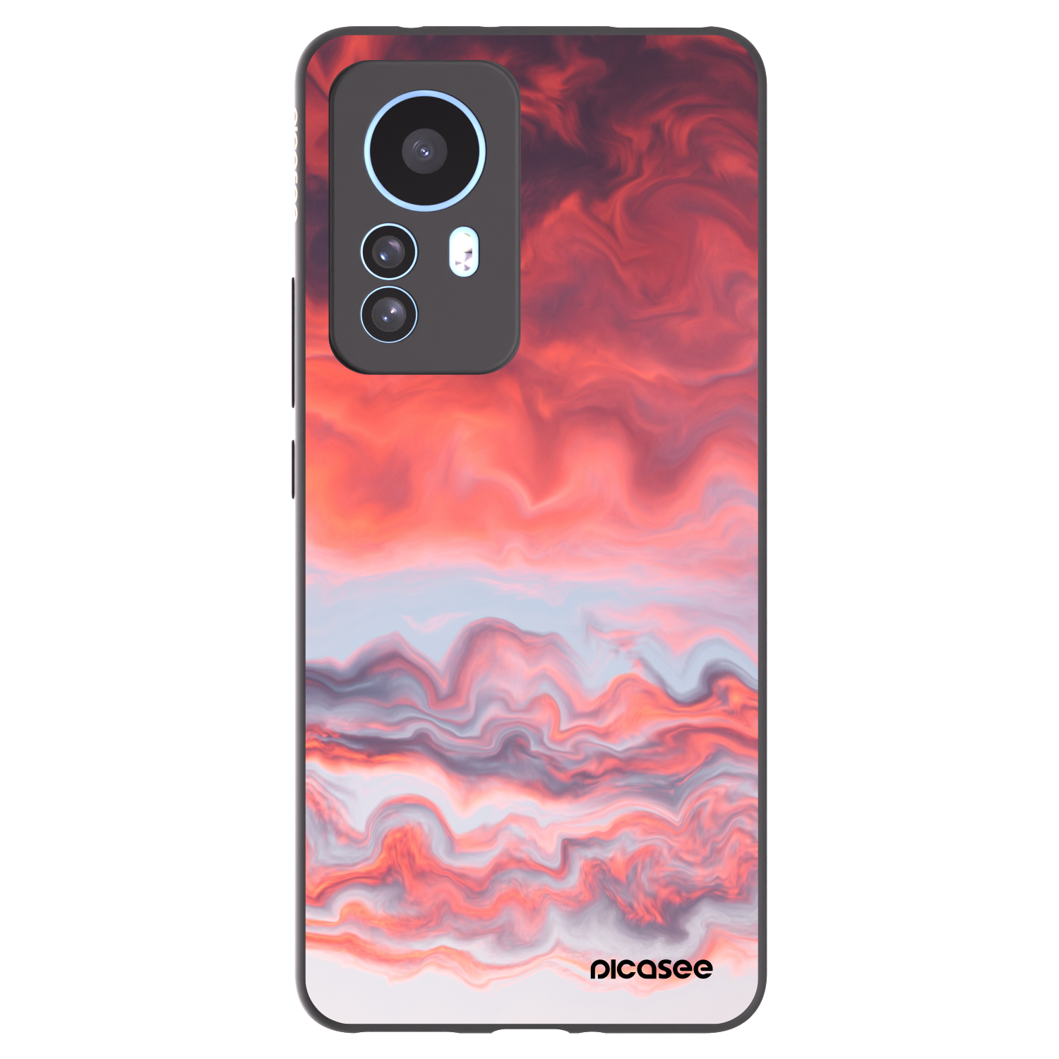 Picasee silikonový černý obal pro Xiaomi 12T - Sunset