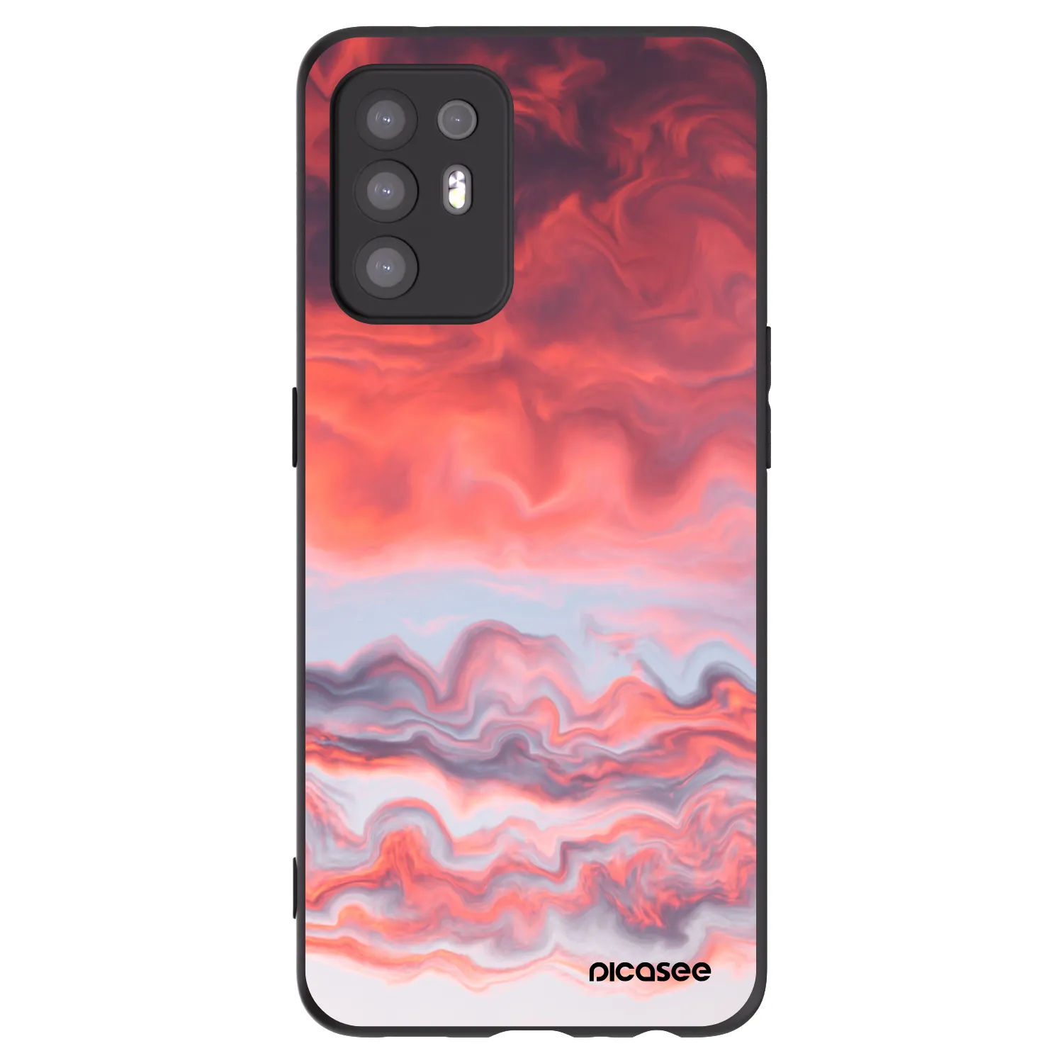 Picasee silikonový černý obal pro OPPO A94 5G - Sunset
