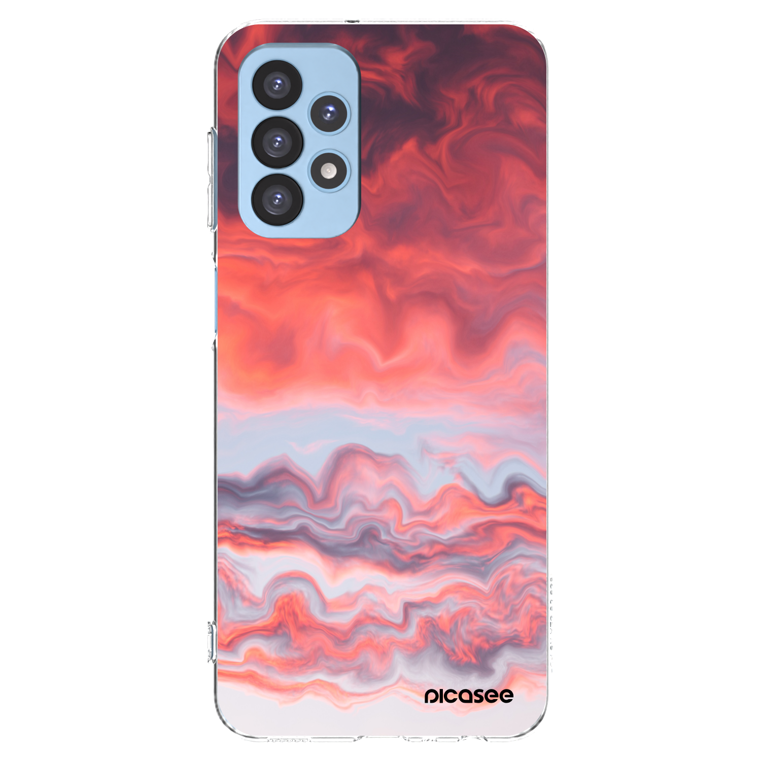 Picasee silikonový průhledný obal pro Samsung Galaxy A23 A235F 4G - Sunset