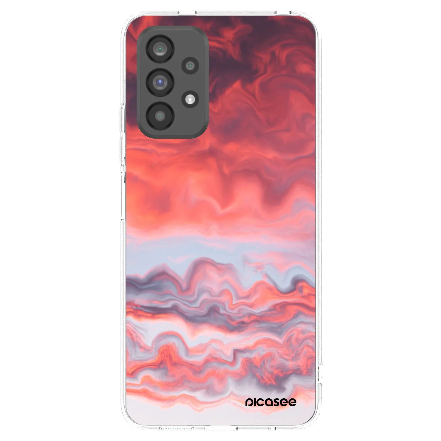 Picasee silikonový průhledný obal pro Samsung Galaxy A73 5G - Sunset