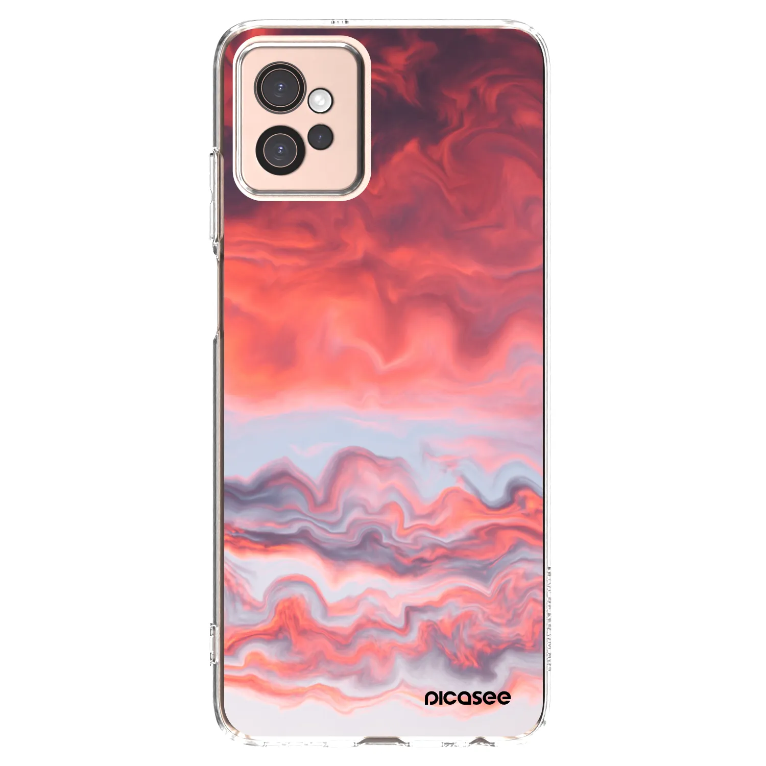 Picasee silikonový průhledný obal pro Motorola Moto G32 - Sunset