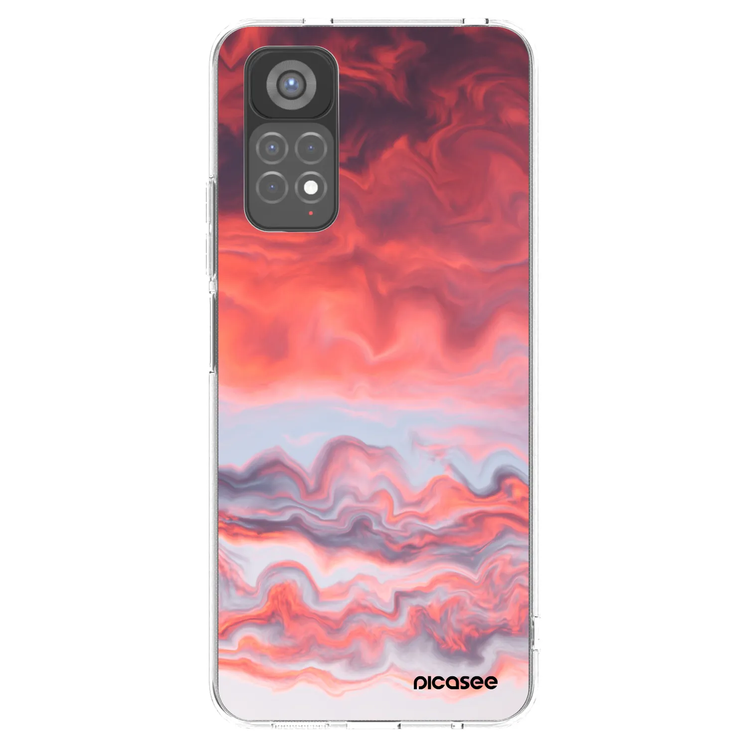 Picasee silikonový průhledný obal pro Xiaomi Redmi Note 11S 5G - Sunset