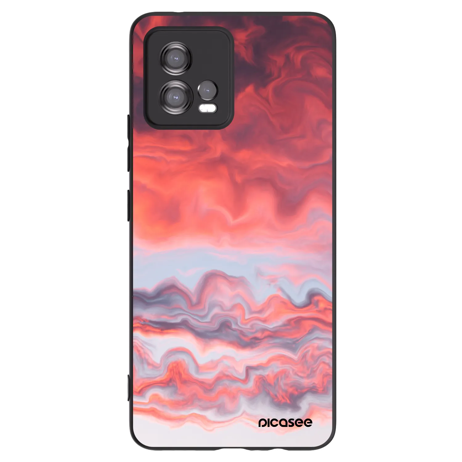 Picasee silikonový černý obal pro Motorola Moto G72 - Sunset