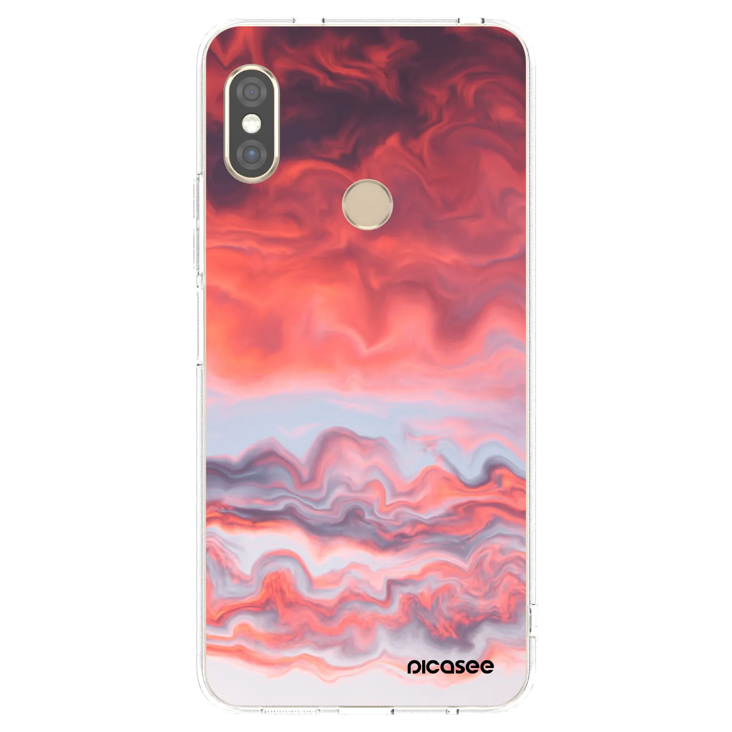 Picasee silikonový průhledný obal pro Xiaomi Redmi Note 5 Global - Sunset