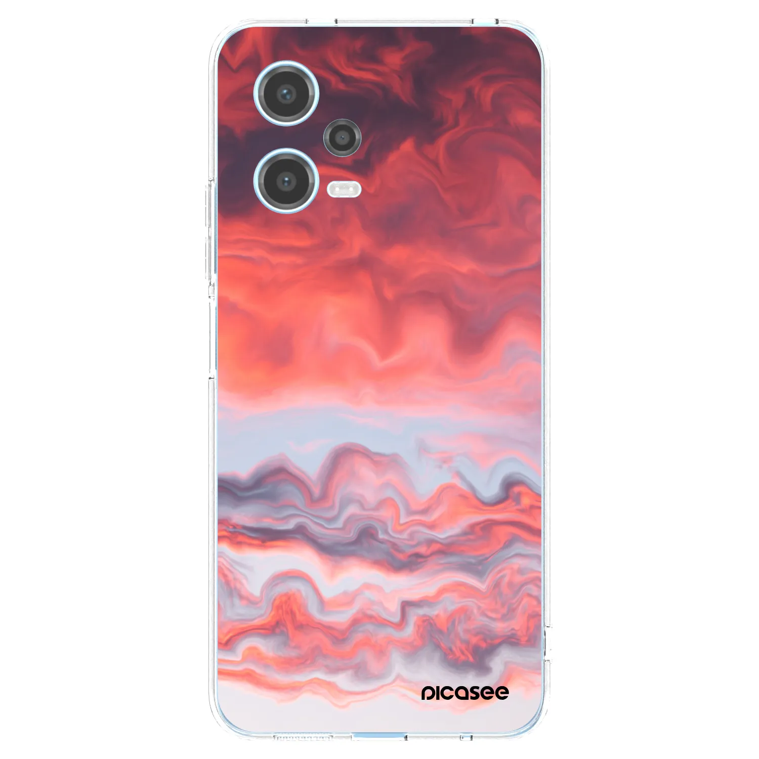Picasee silikonový průhledný obal pro Xiaomi Redmi Note 12 5G - Sunset