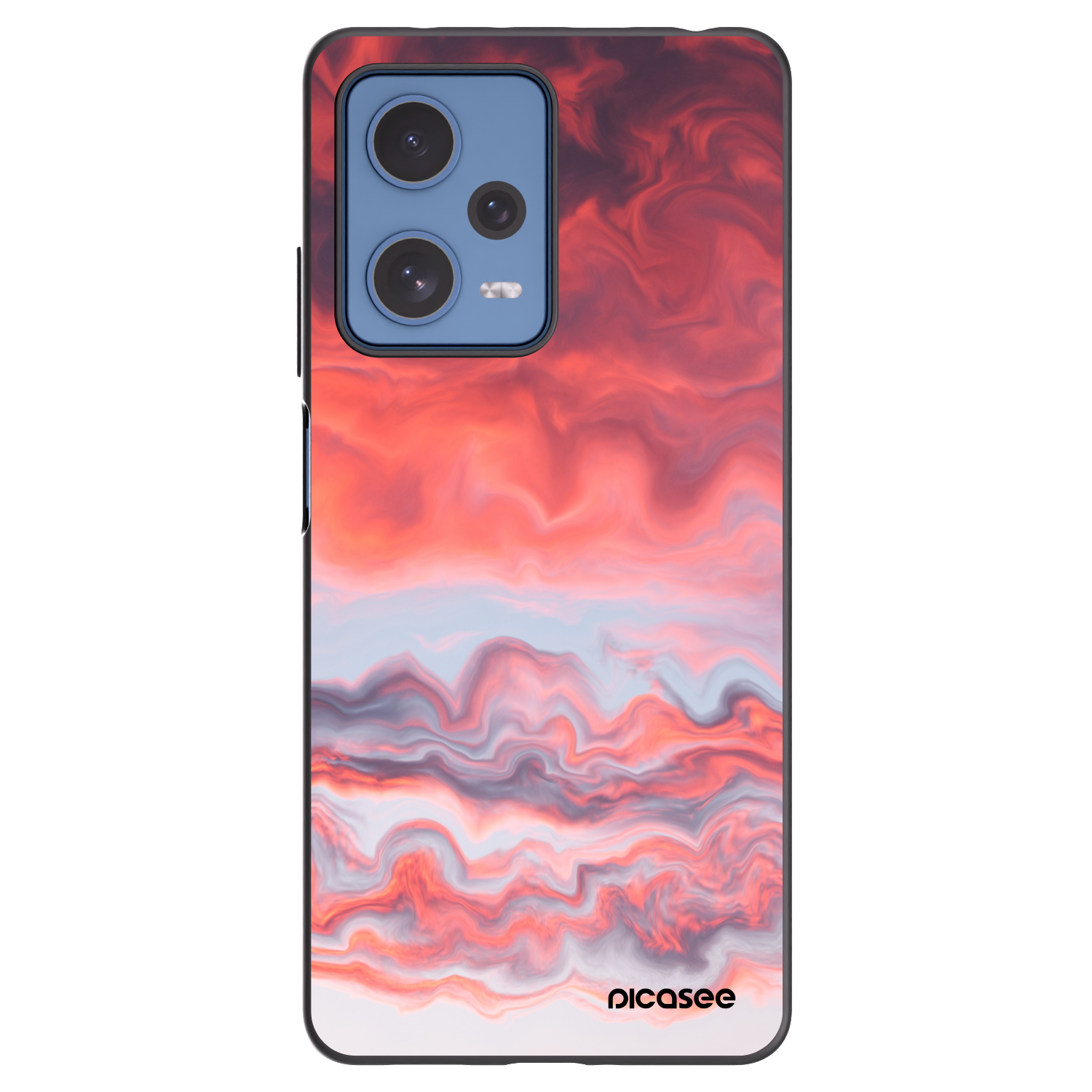 Picasee silikonový černý obal pro Xiaomi Redmi Note 12 Pro 5G - Sunset