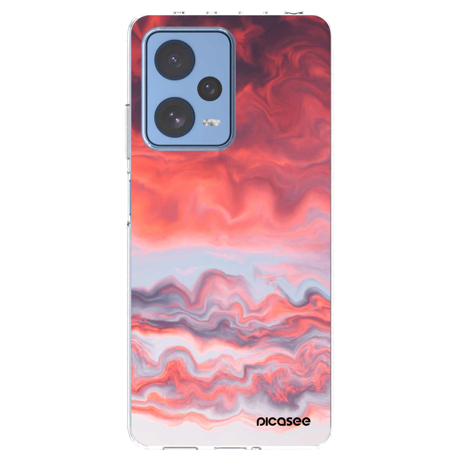 Picasee silikonový průhledný obal pro Xiaomi Redmi Note 12 Pro 5G - Sunset