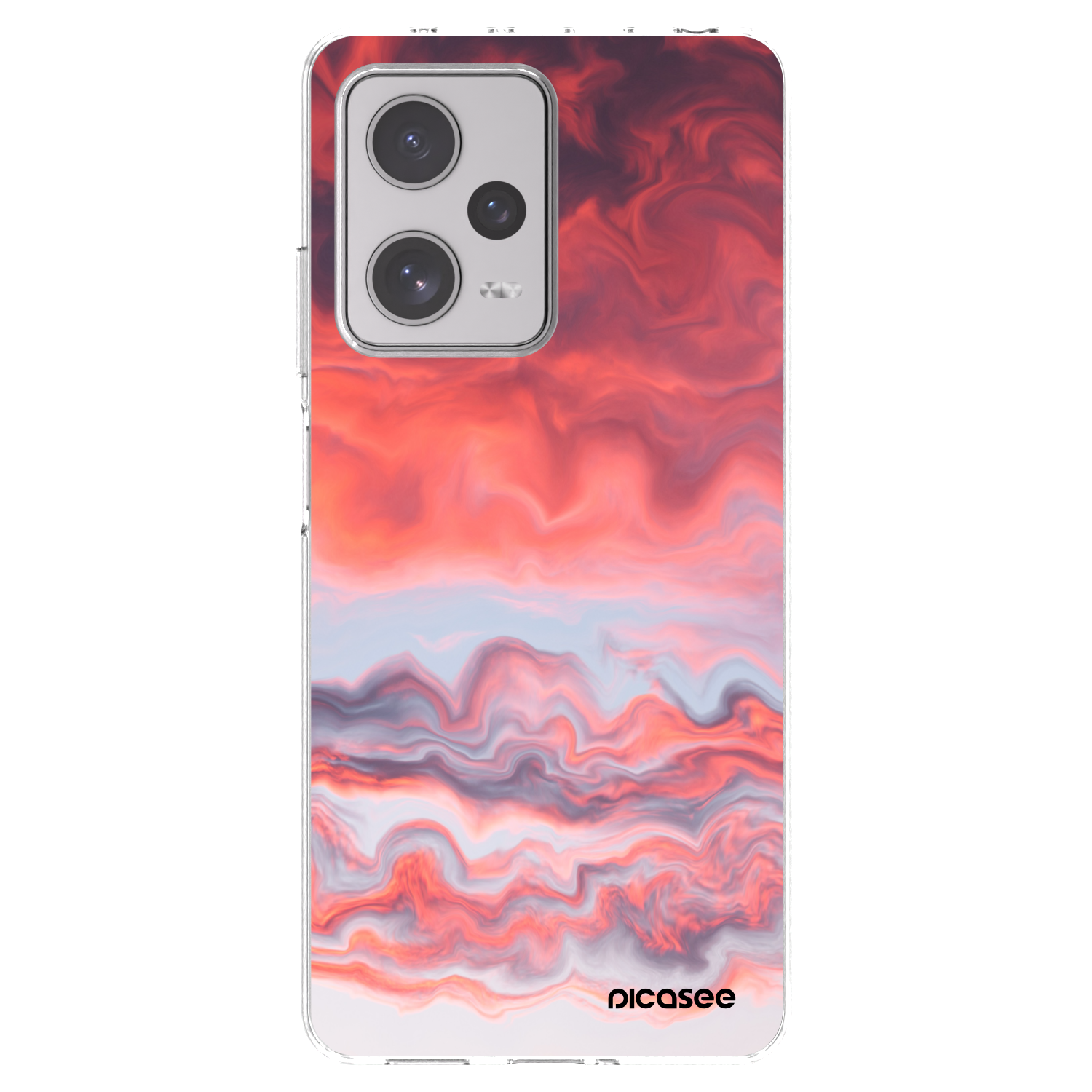 Picasee silikonový průhledný obal pro Xiaomi Redmi Note 12 Pro+ 5G - Sunset