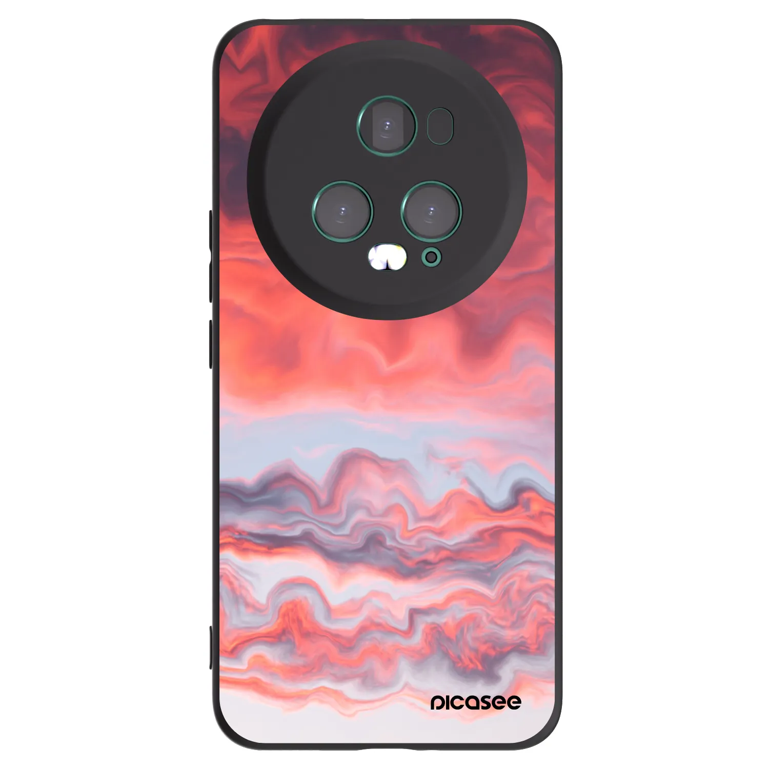 Picasee silikonový černý obal pro Honor Magic5 Pro - Sunset
